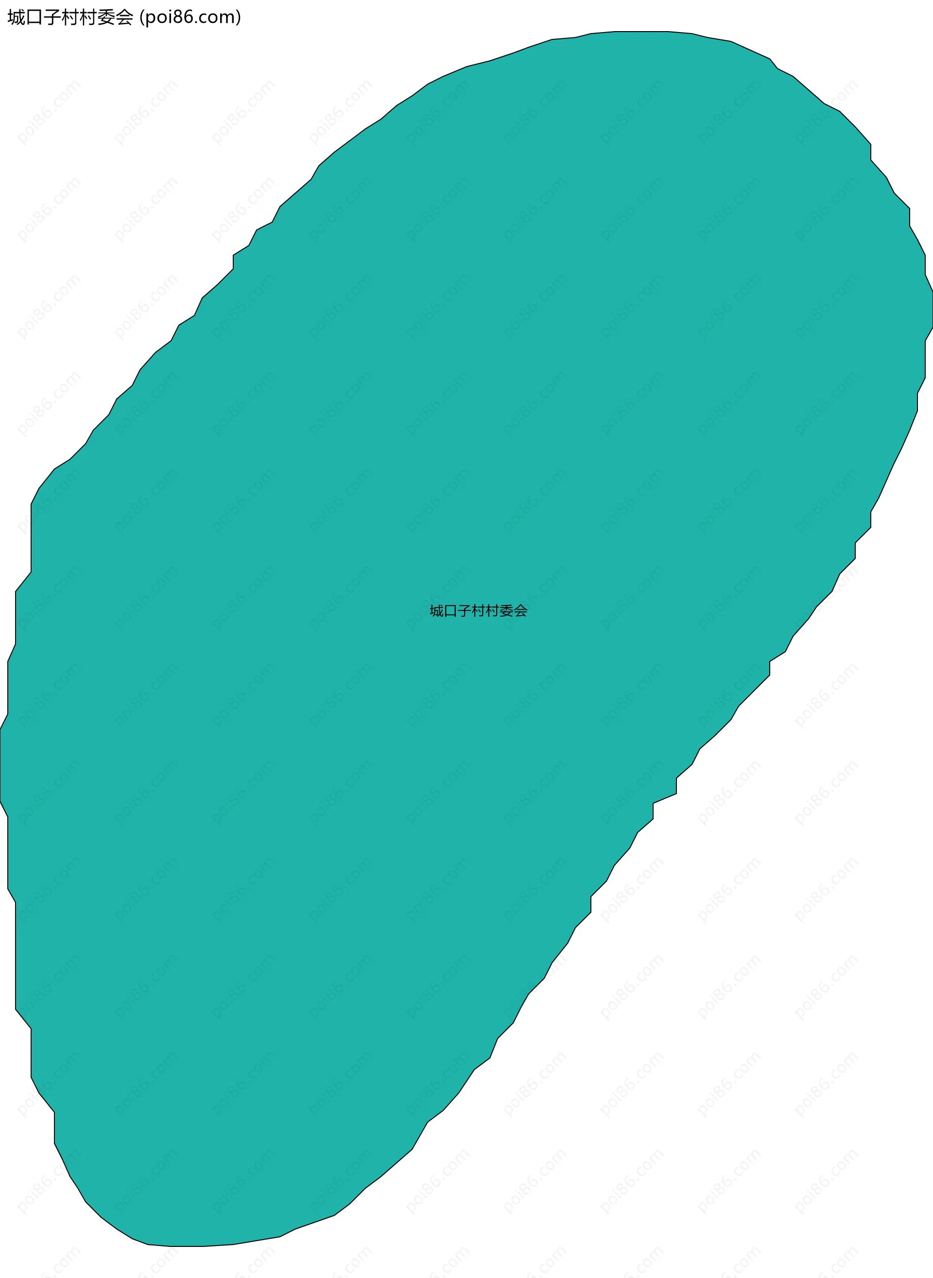 城口子村村委会边界地图