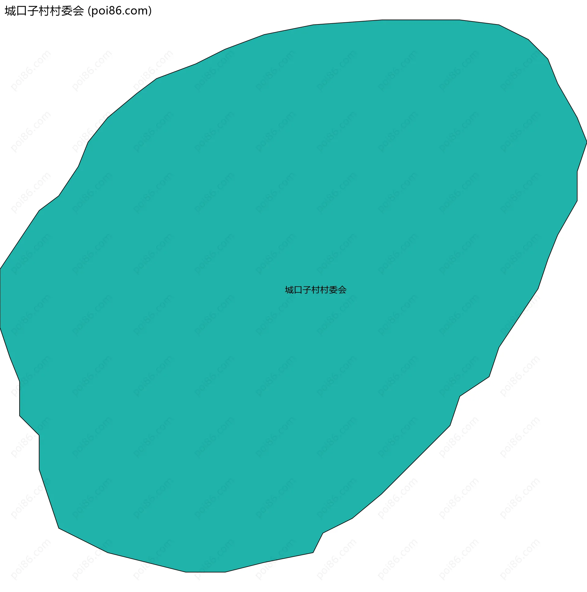 城口子村村委会边界地图