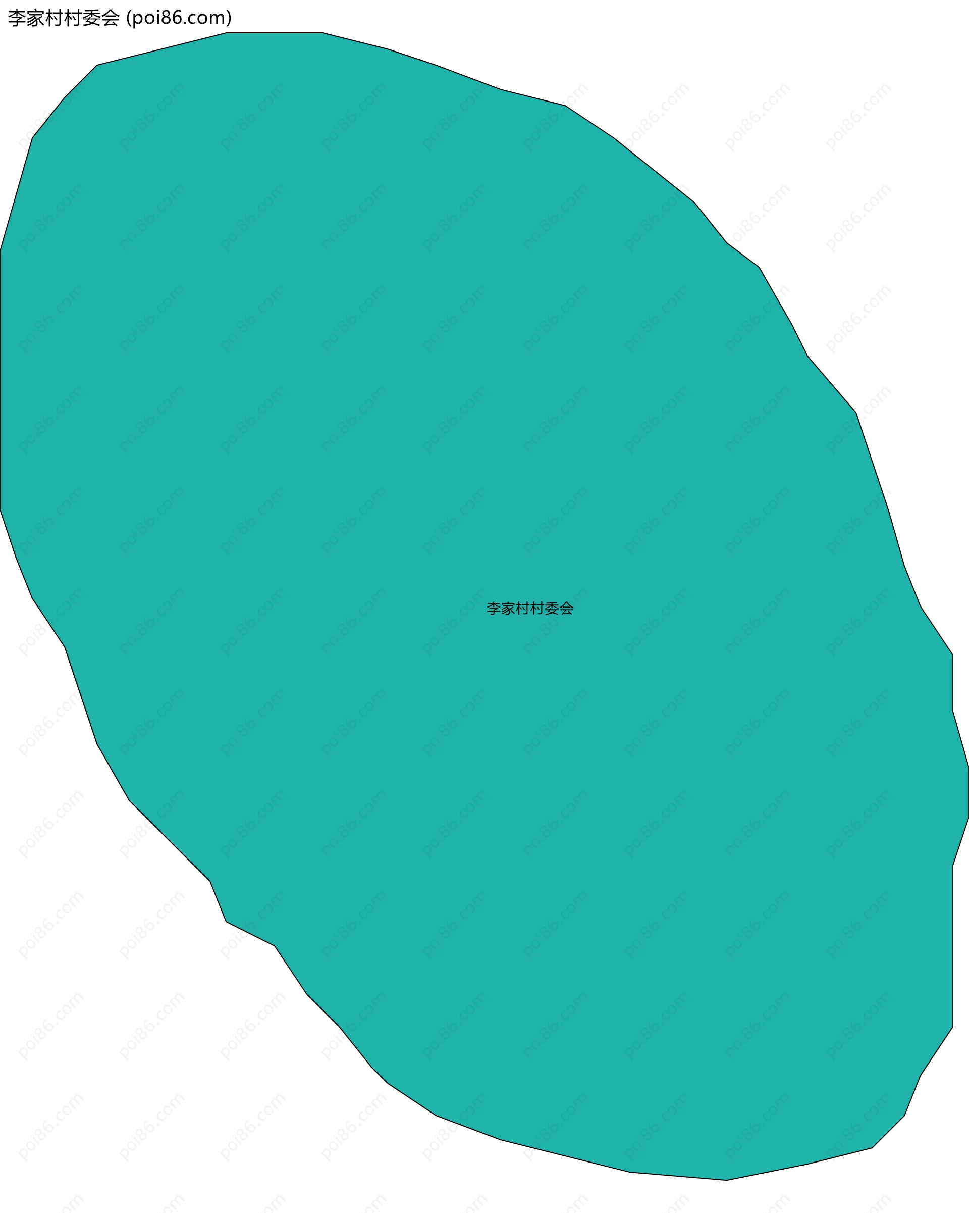 李家村村委会边界地图