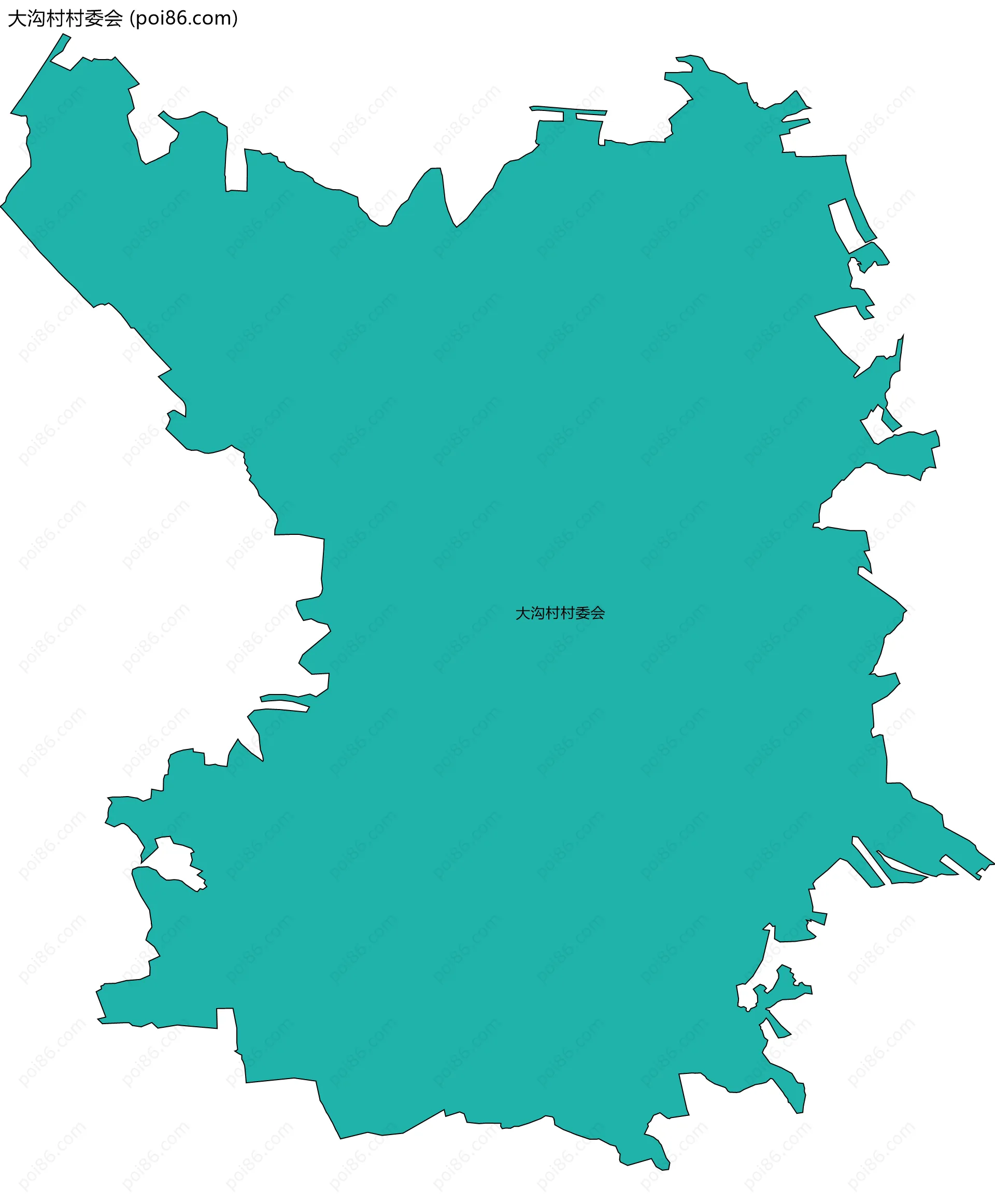 大沟村村委会边界地图