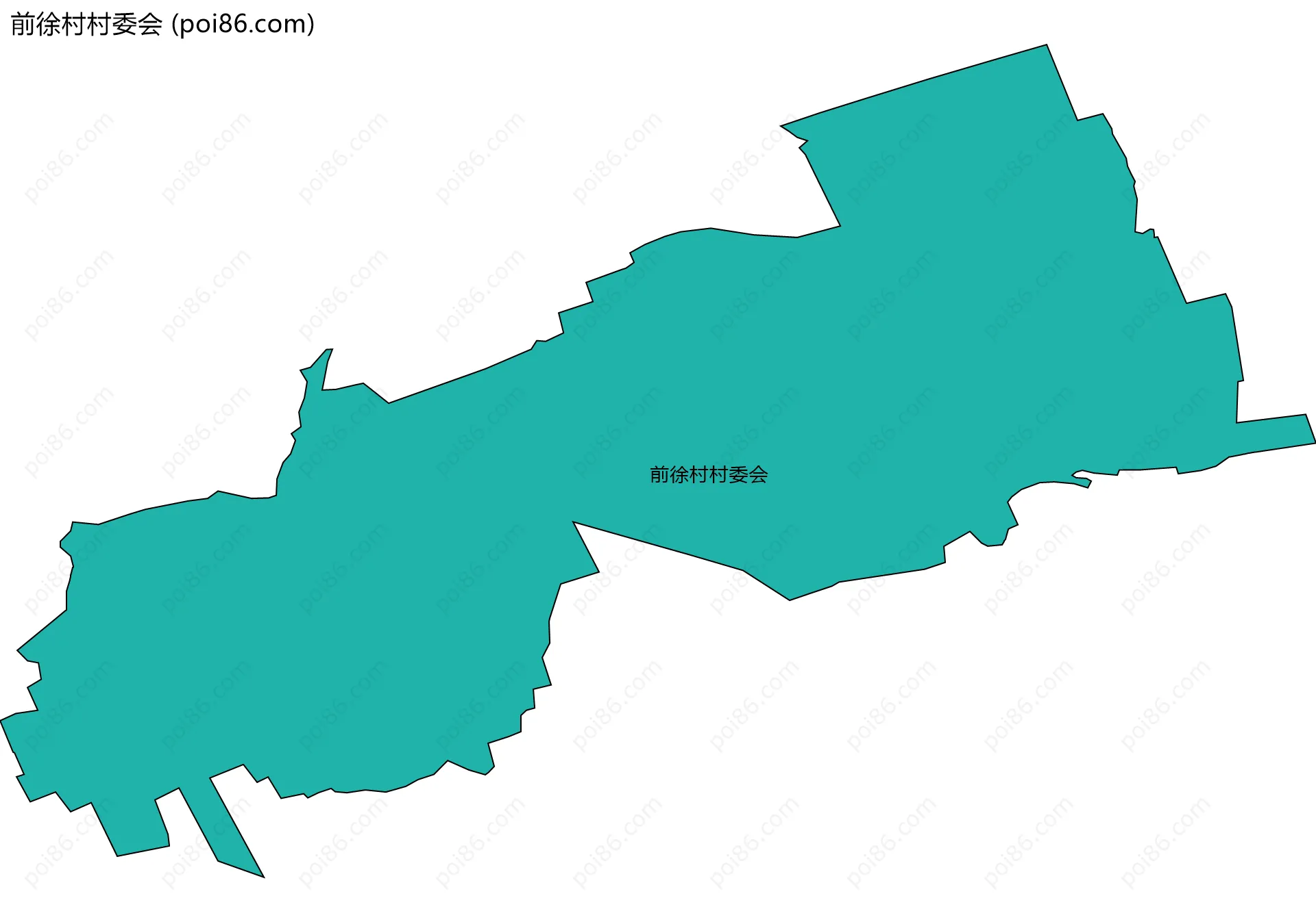 前徐村村委会边界地图