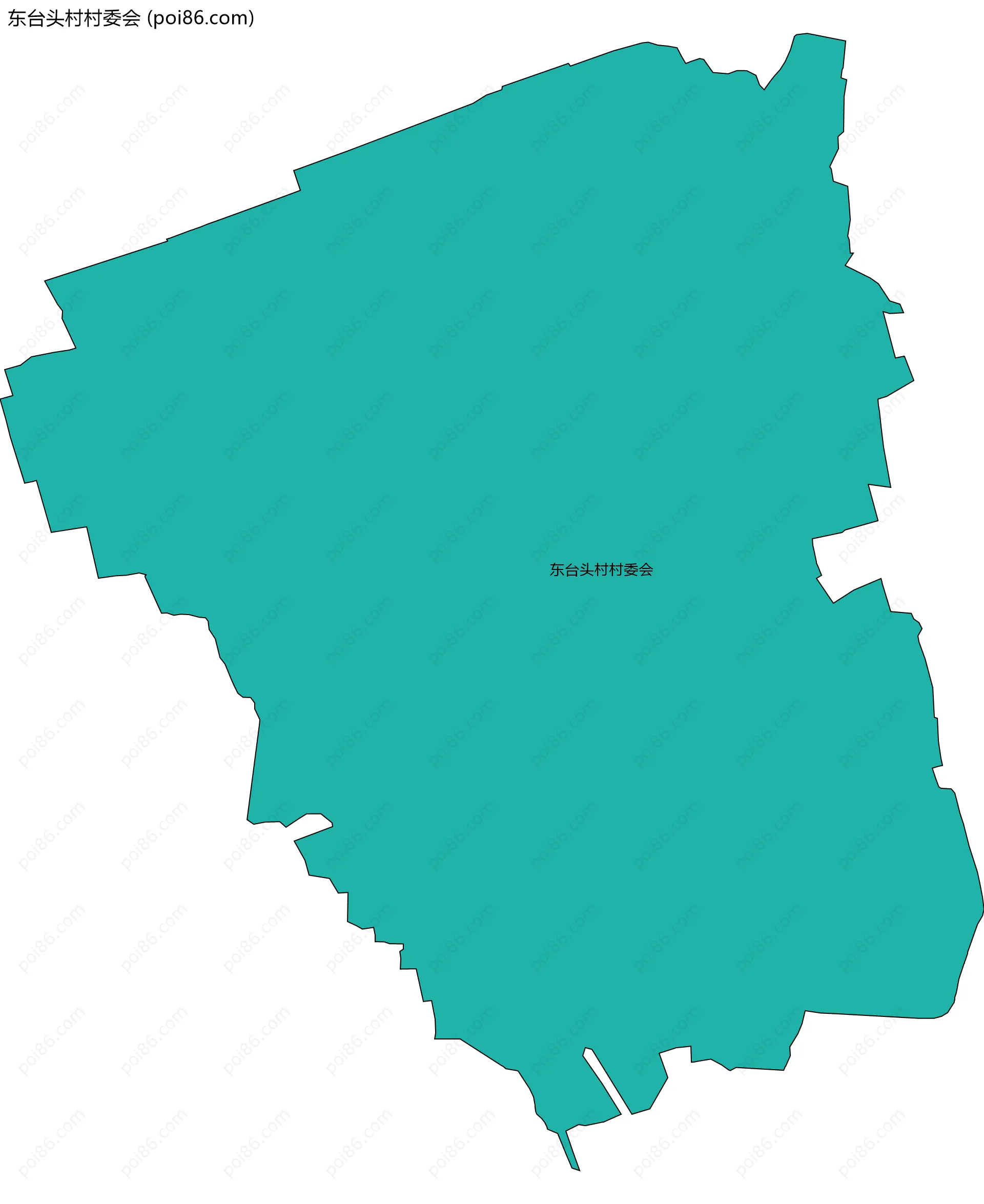 东台头村村委会边界地图
