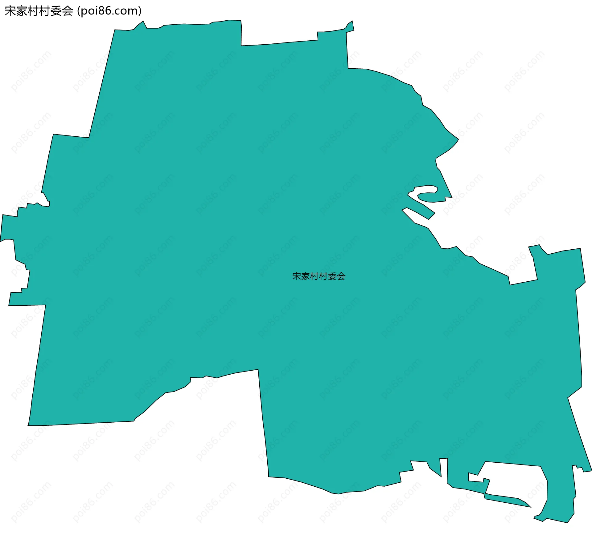 宋家村村委会边界地图