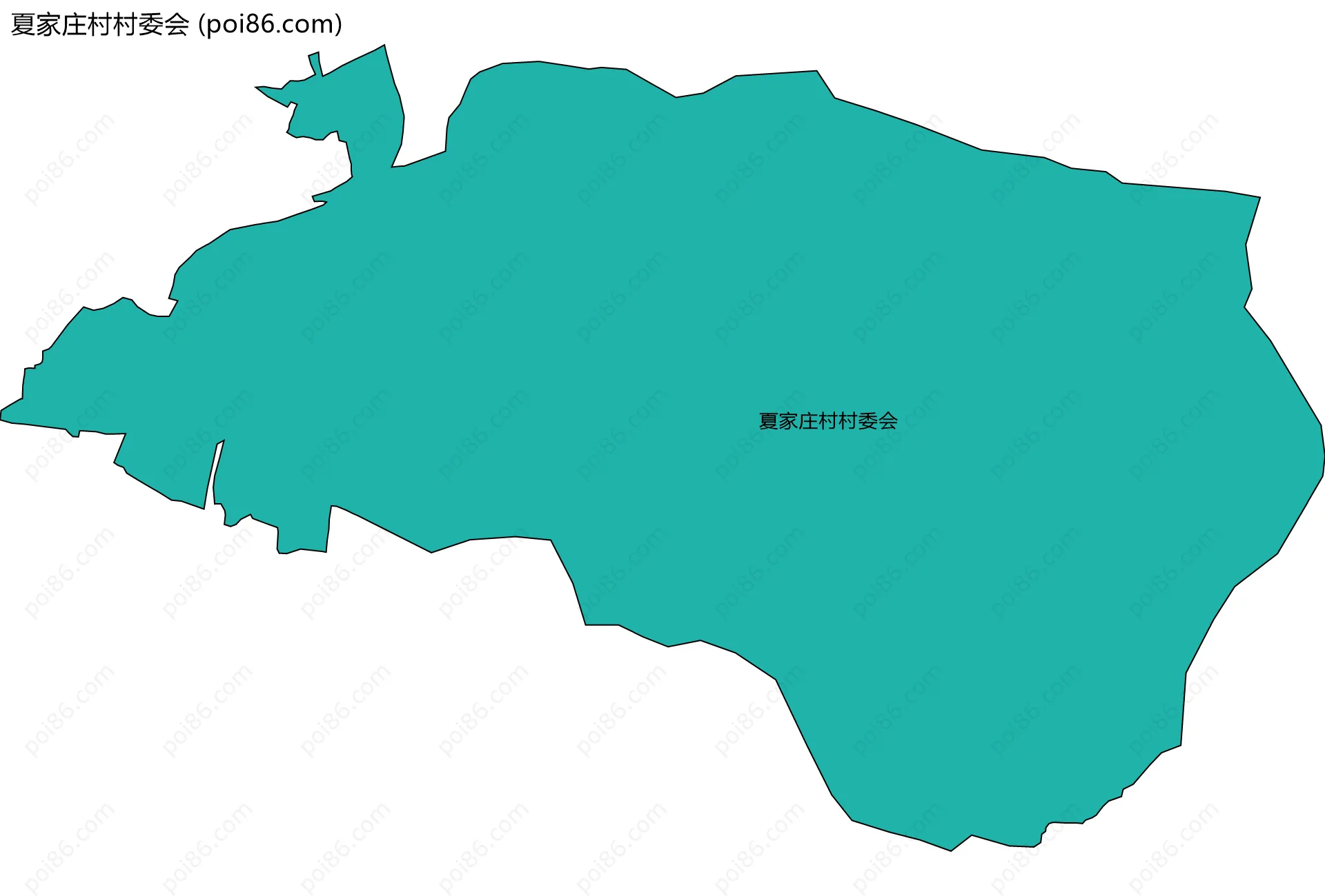 夏家庄村村委会边界地图