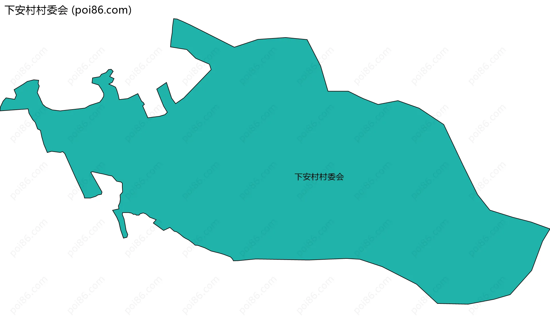 下安村村委会边界地图