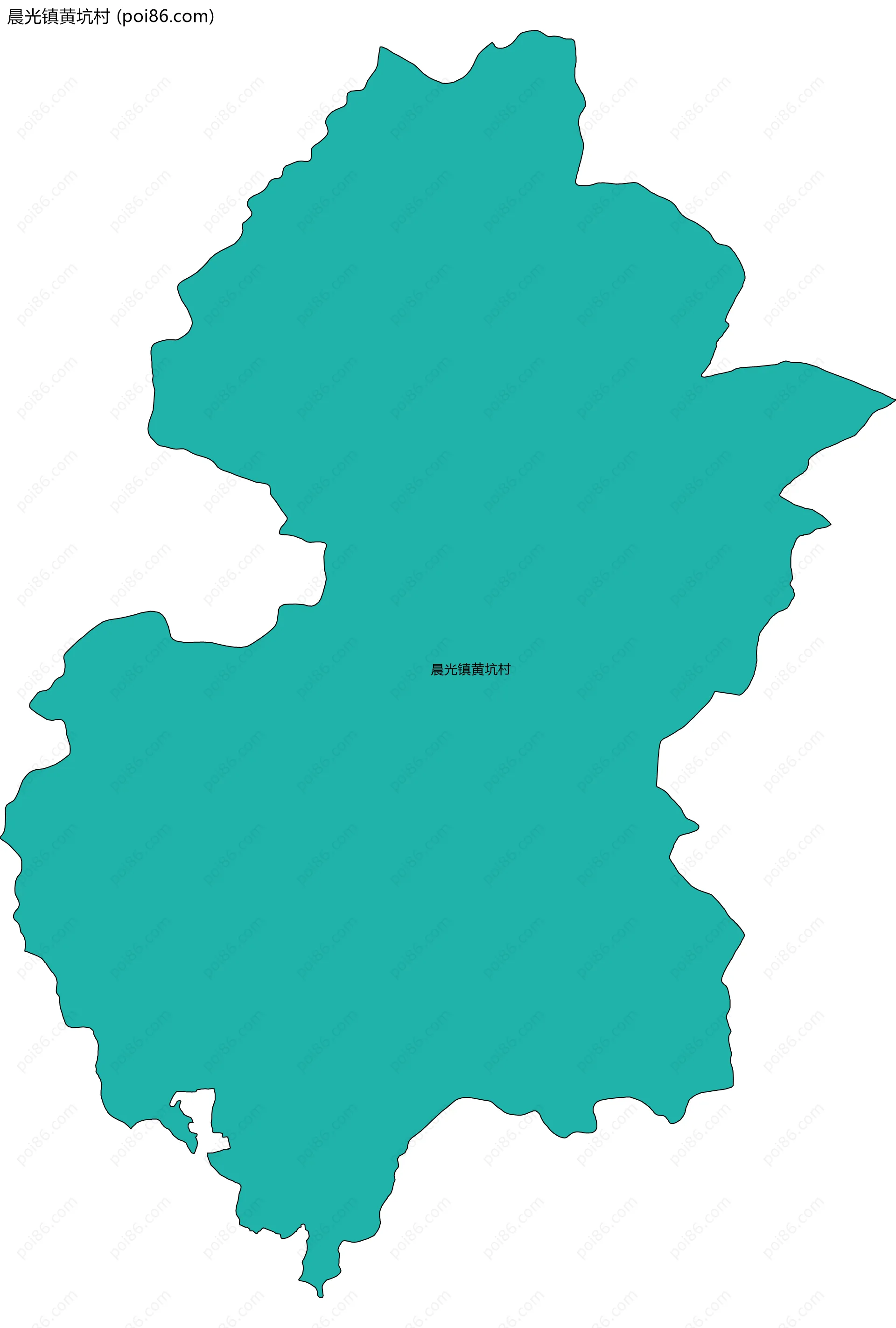 晨光镇黄坑村边界地图
