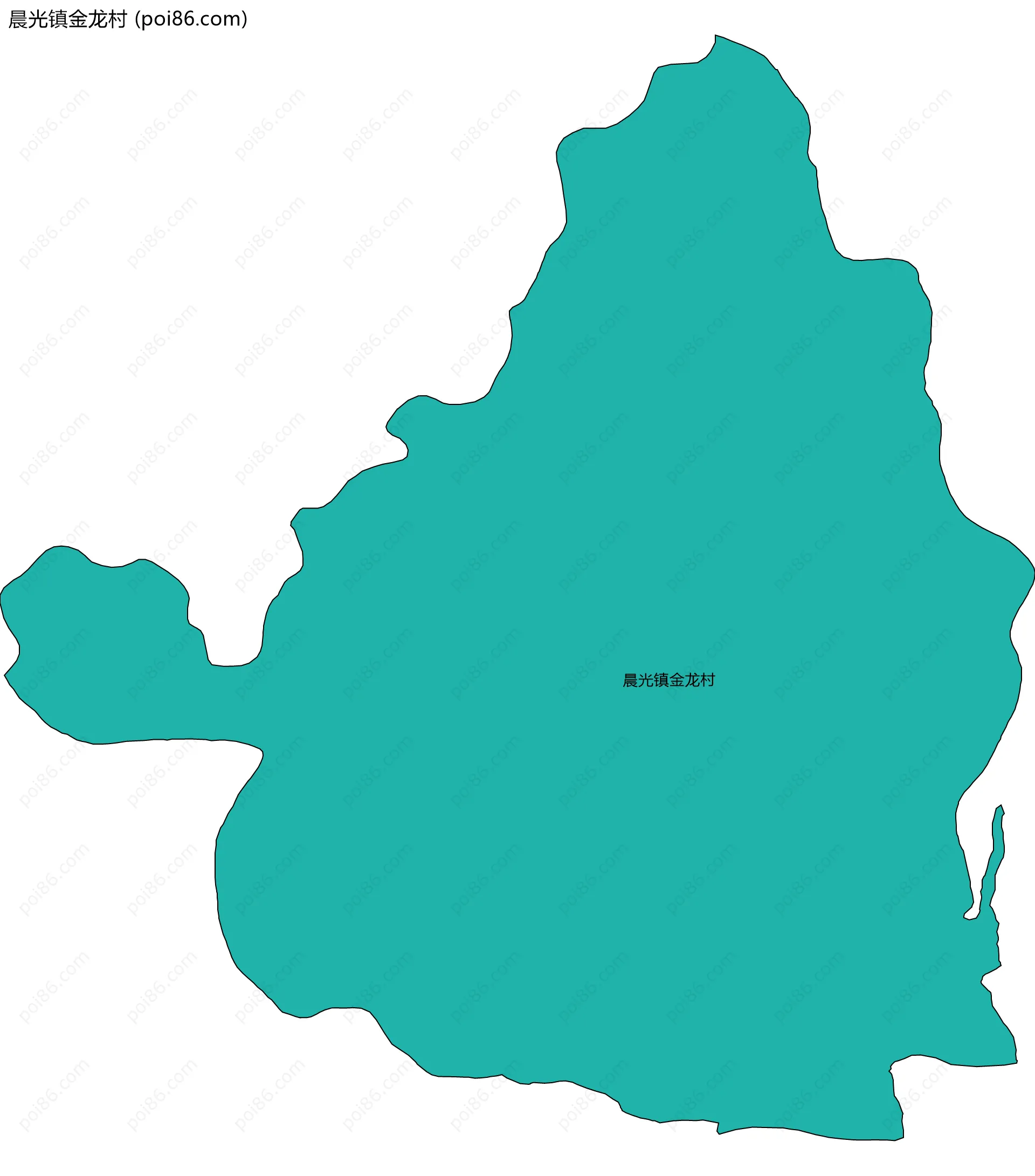 晨光镇金龙村边界地图