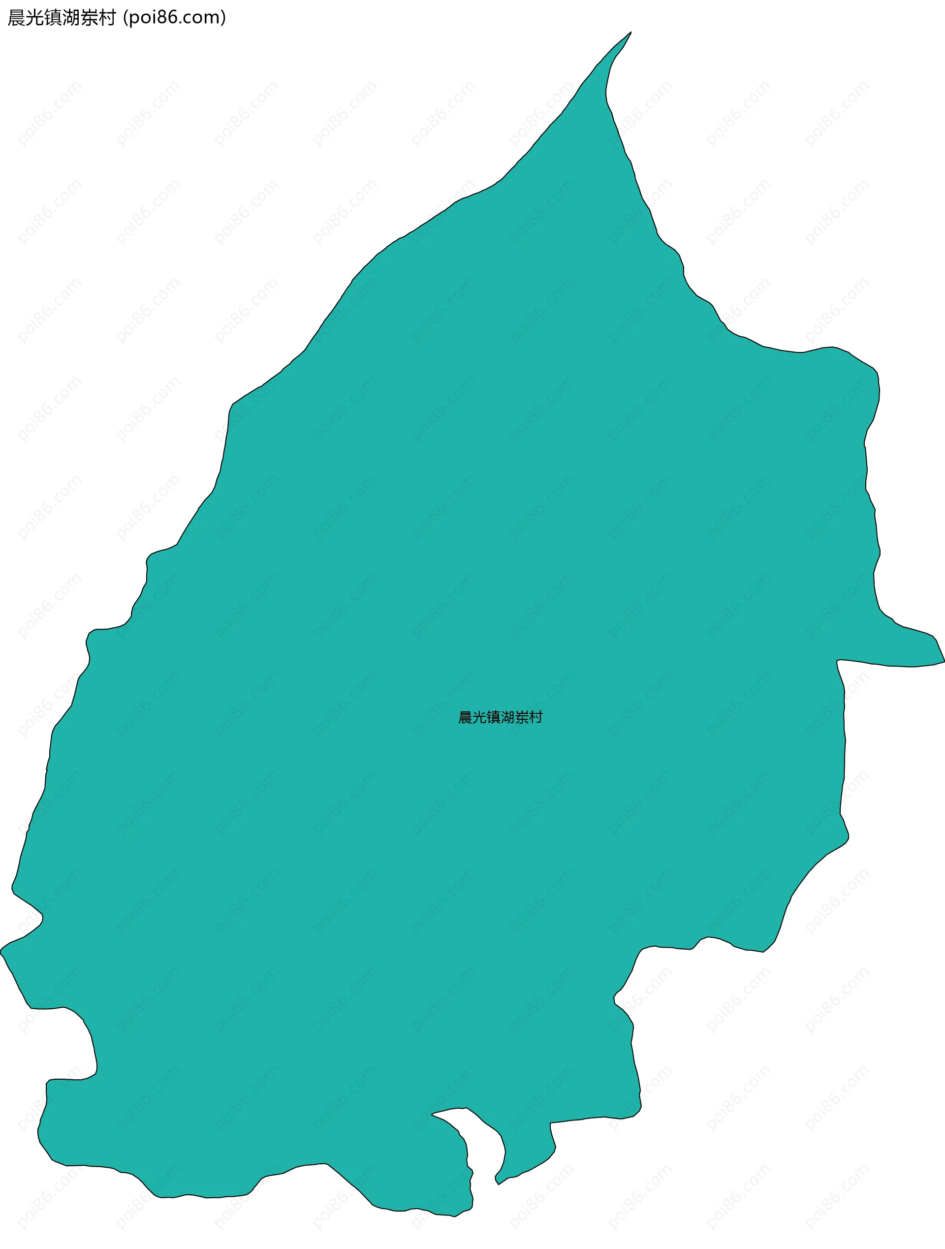 晨光镇湖岽村边界地图