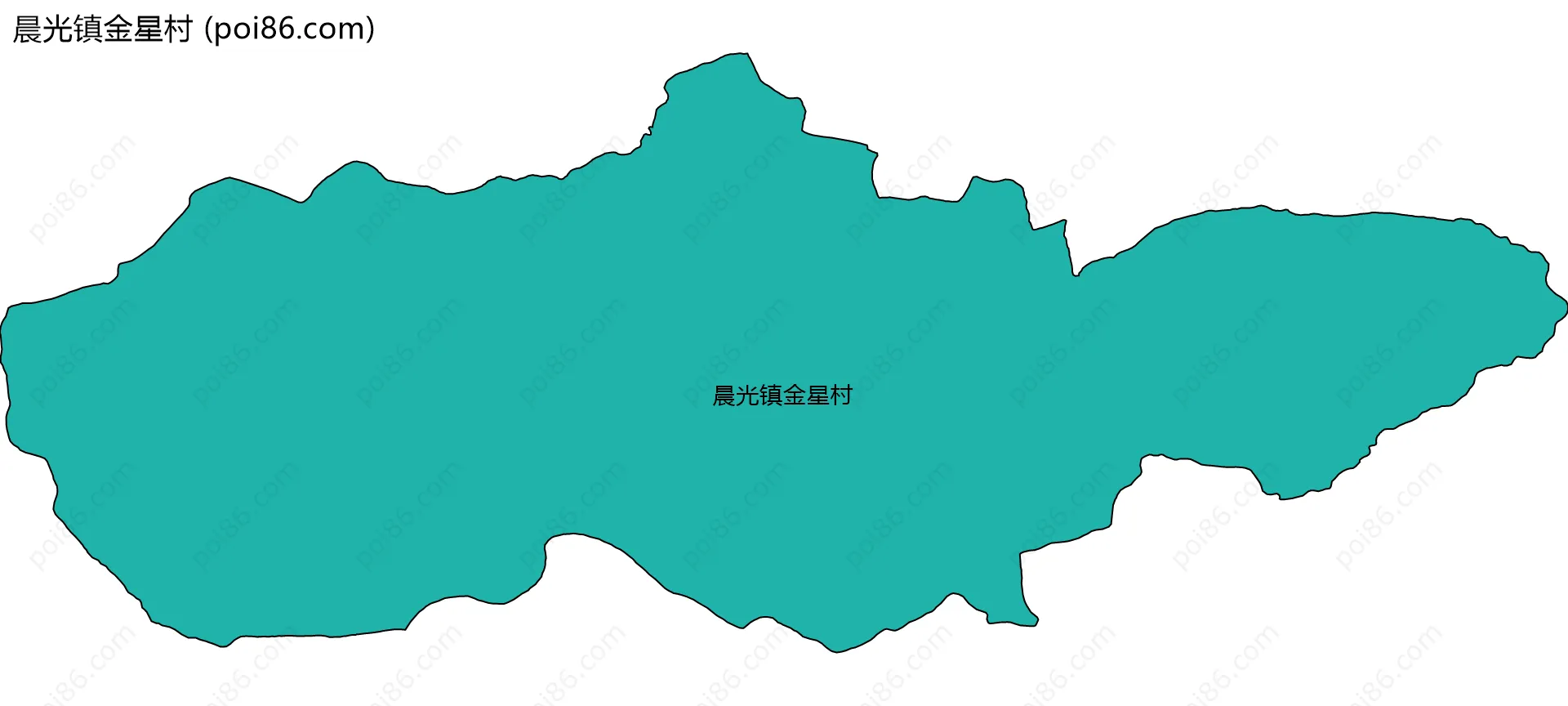 晨光镇金星村边界地图