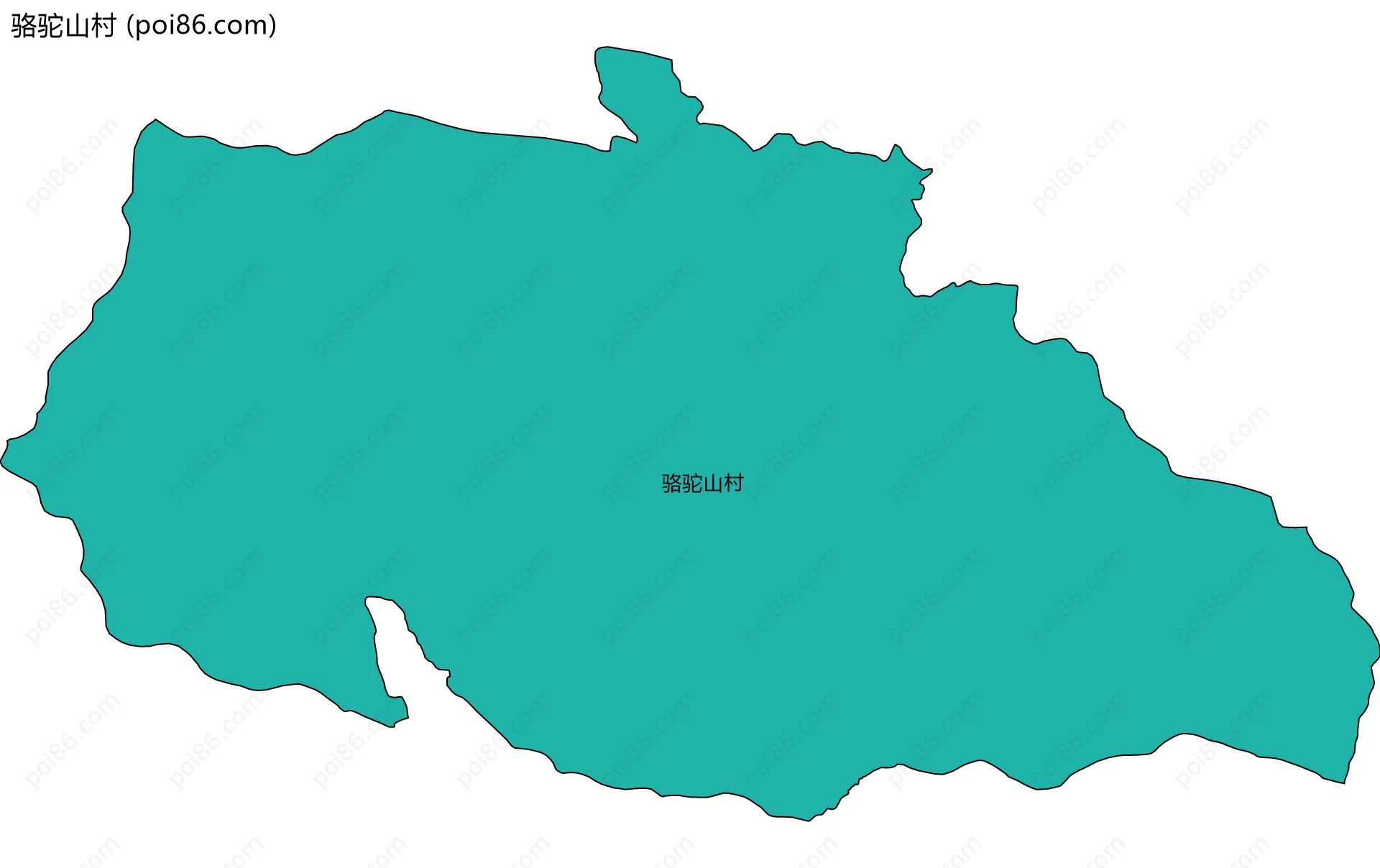 骆驼山村边界地图