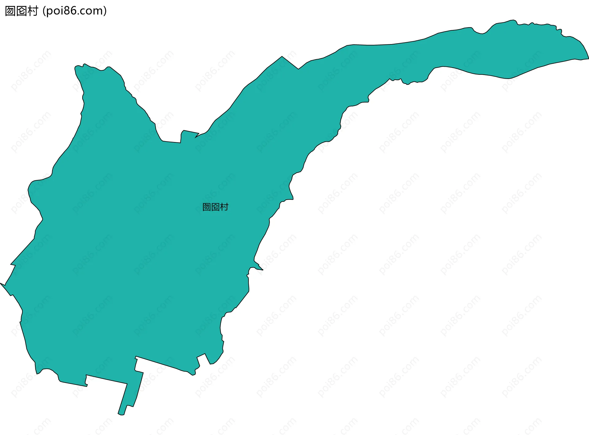 囫囵村边界地图