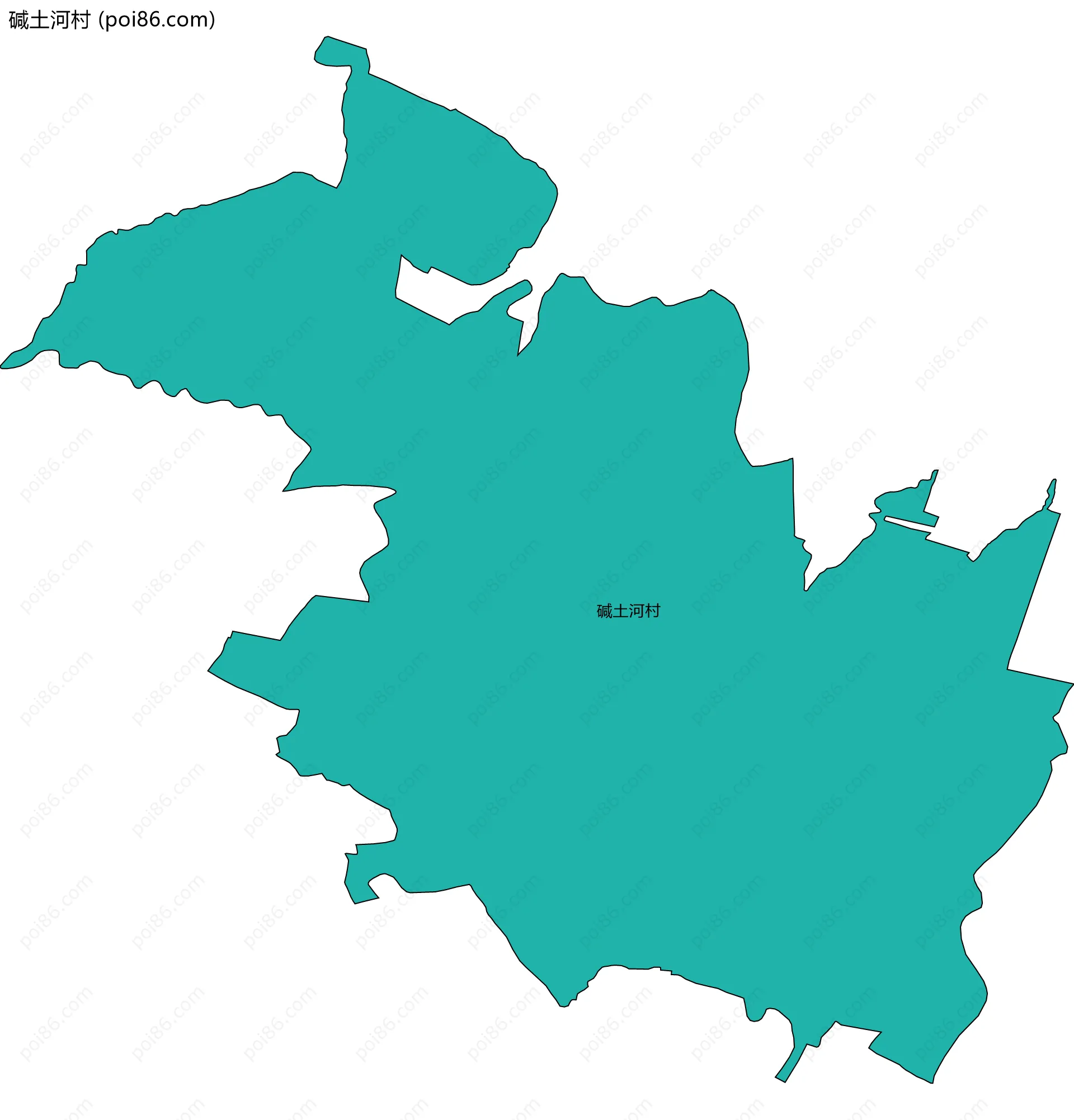 碱土河村边界地图