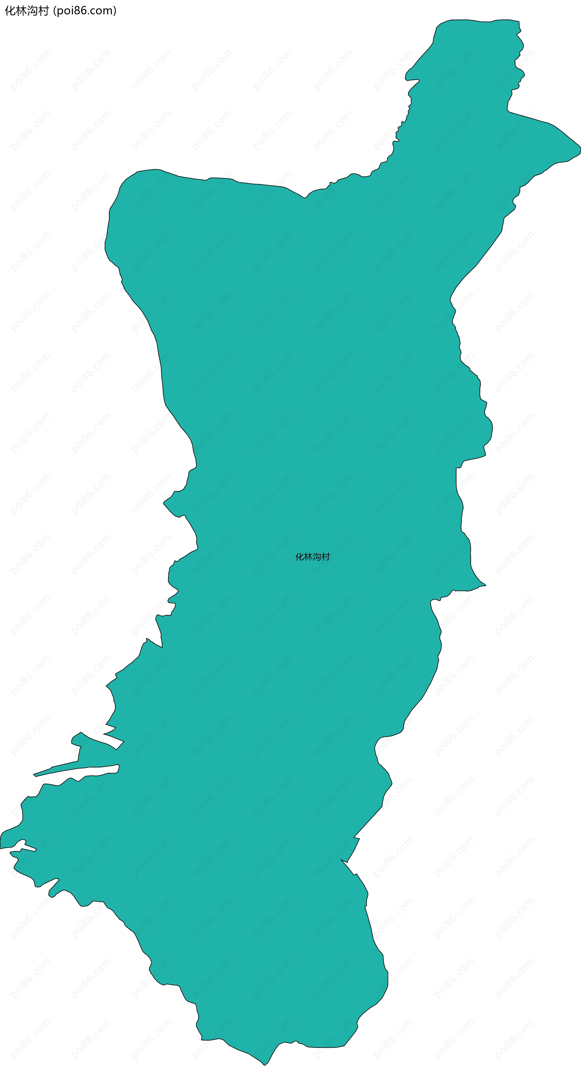 化林沟村边界地图