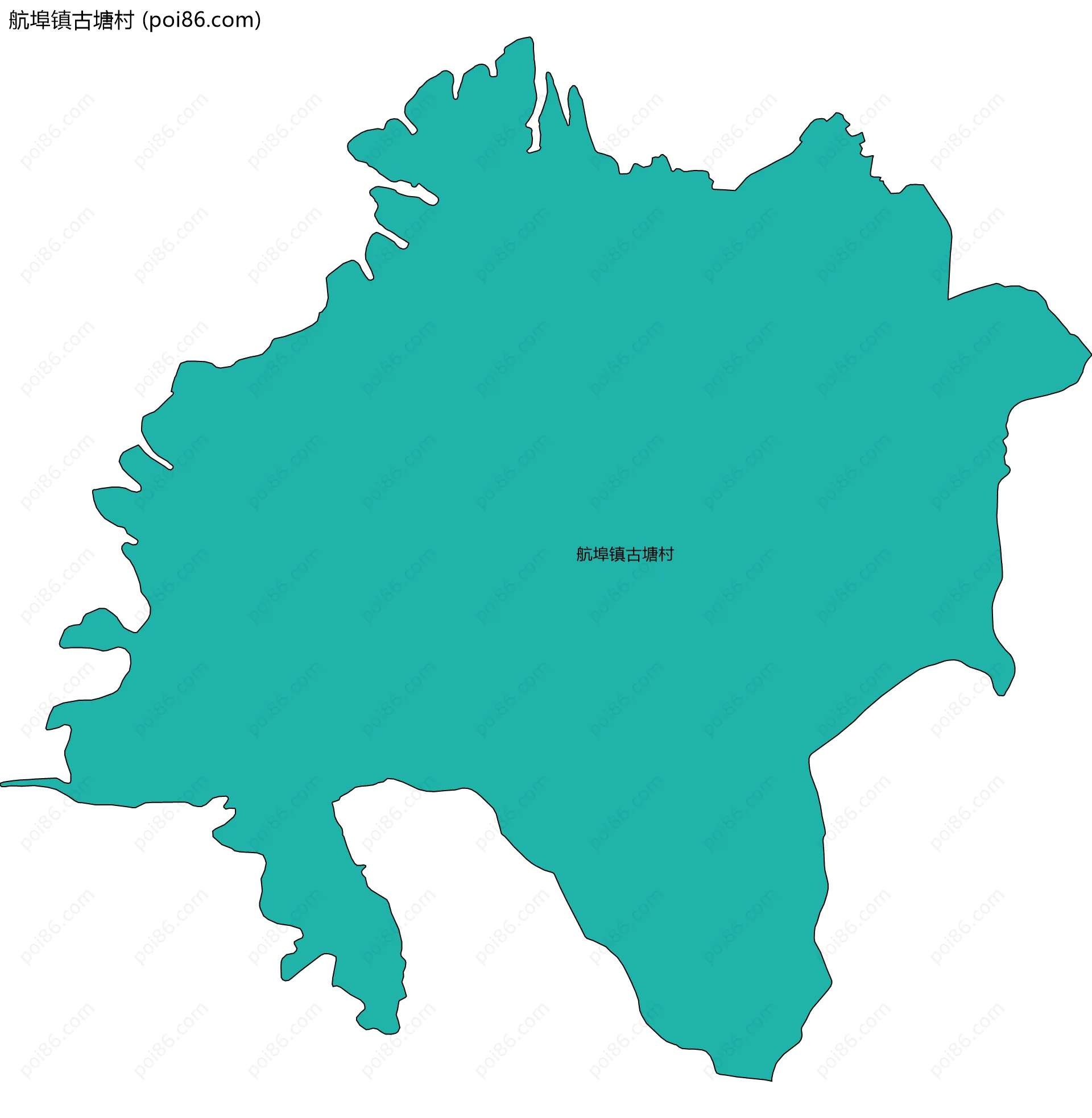 航埠镇古塘村边界地图