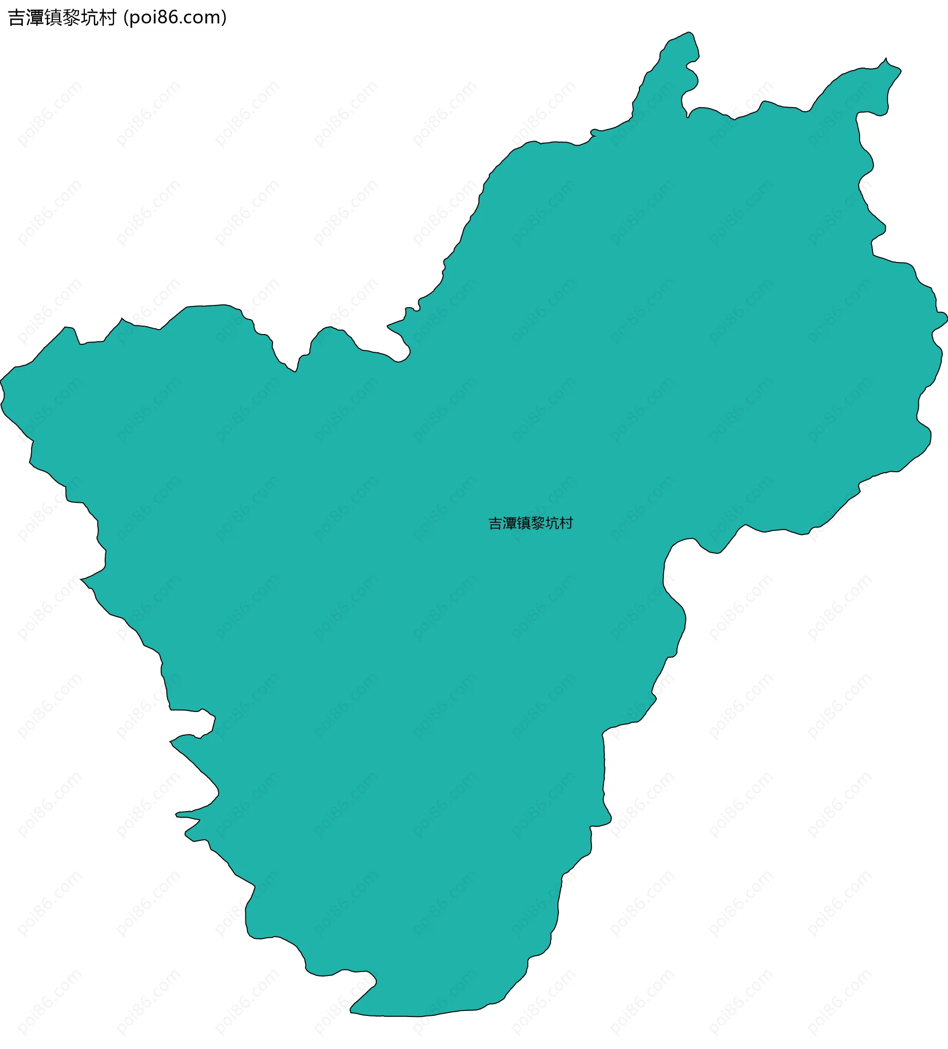 吉潭镇黎坑村边界地图