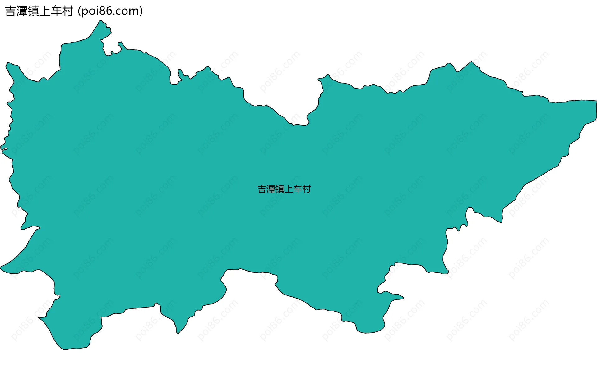 吉潭镇上车村边界地图