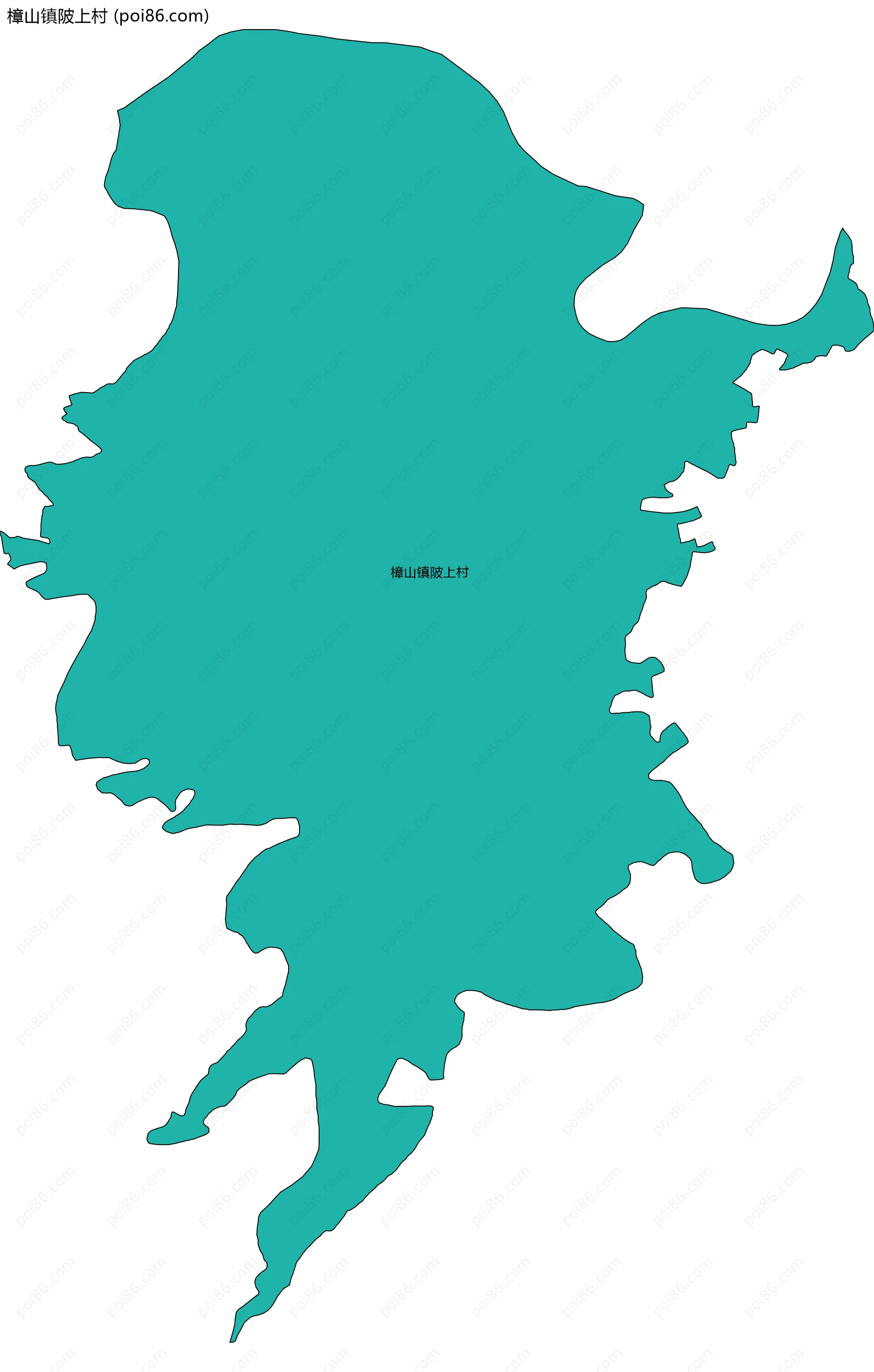 樟山镇陂上村边界地图