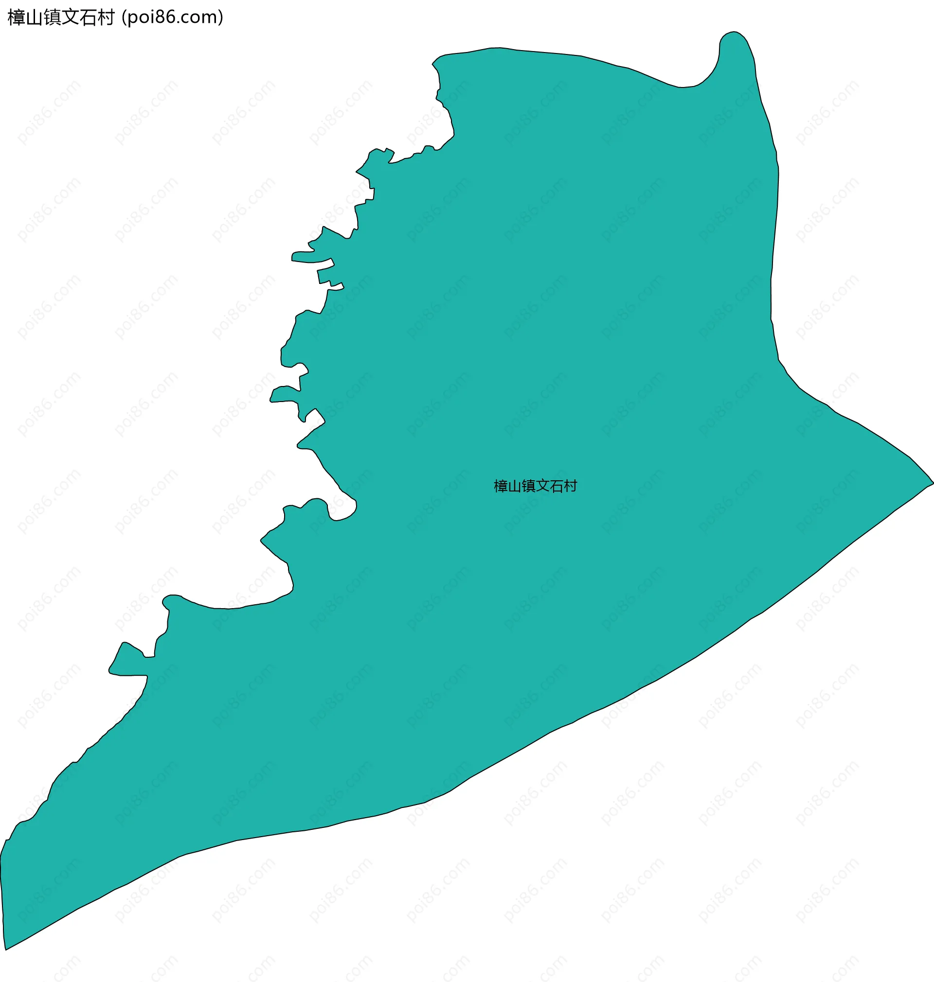 樟山镇文石村边界地图