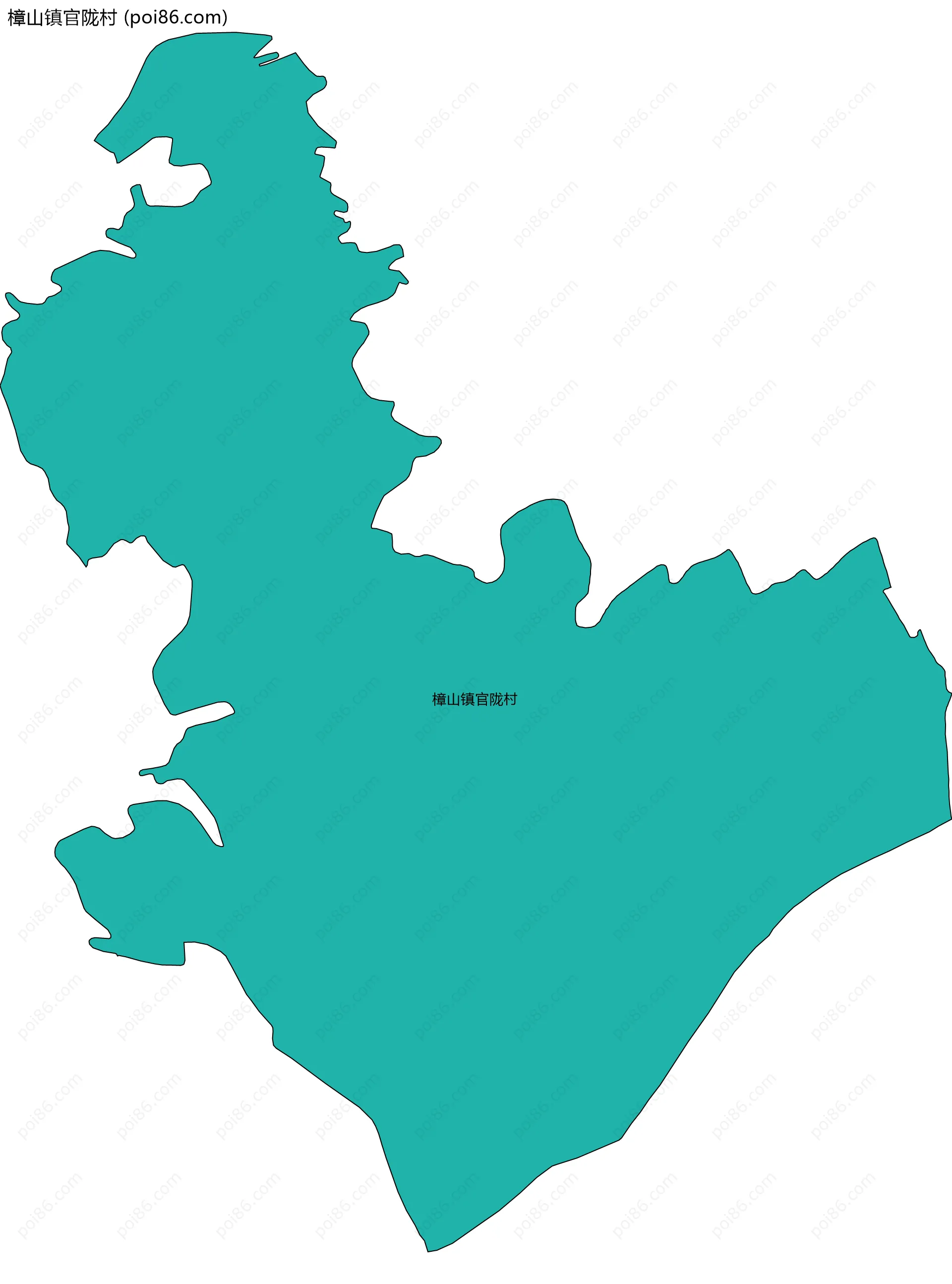 樟山镇官陇村边界地图