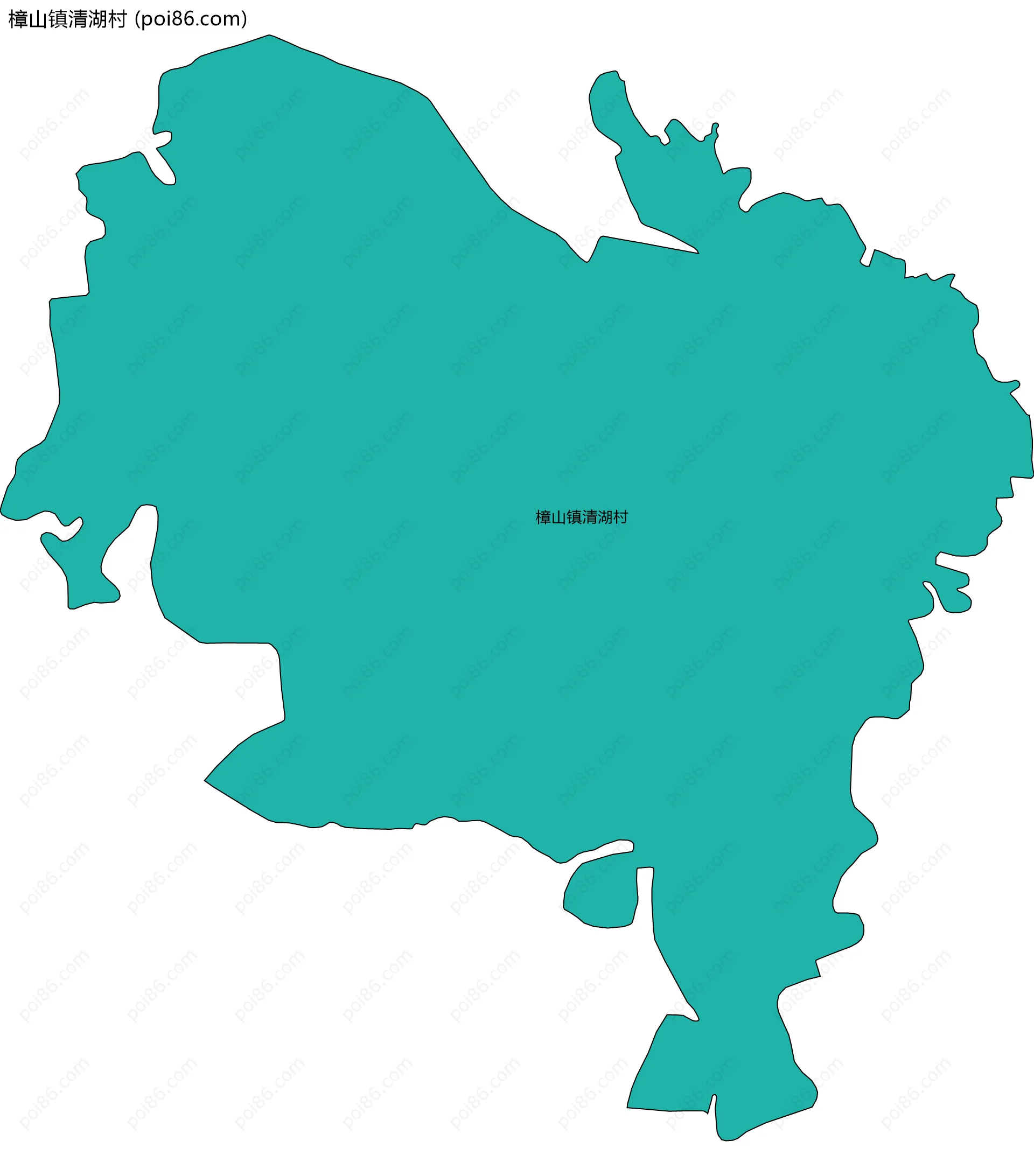 樟山镇清湖村边界地图