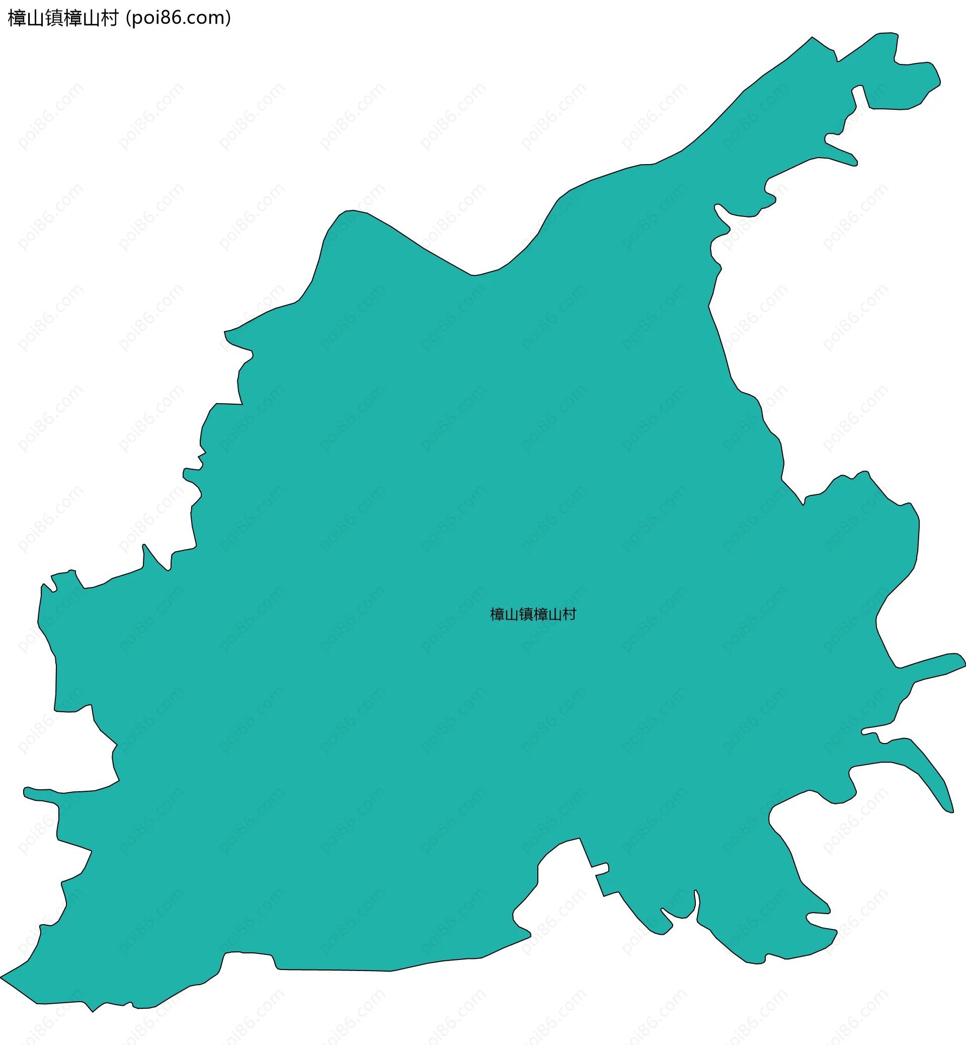 樟山镇樟山村边界地图