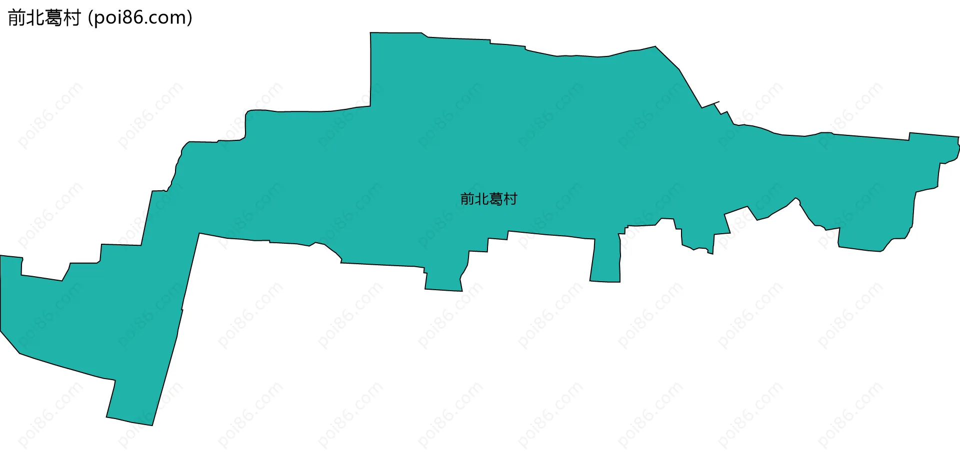前北葛村边界地图