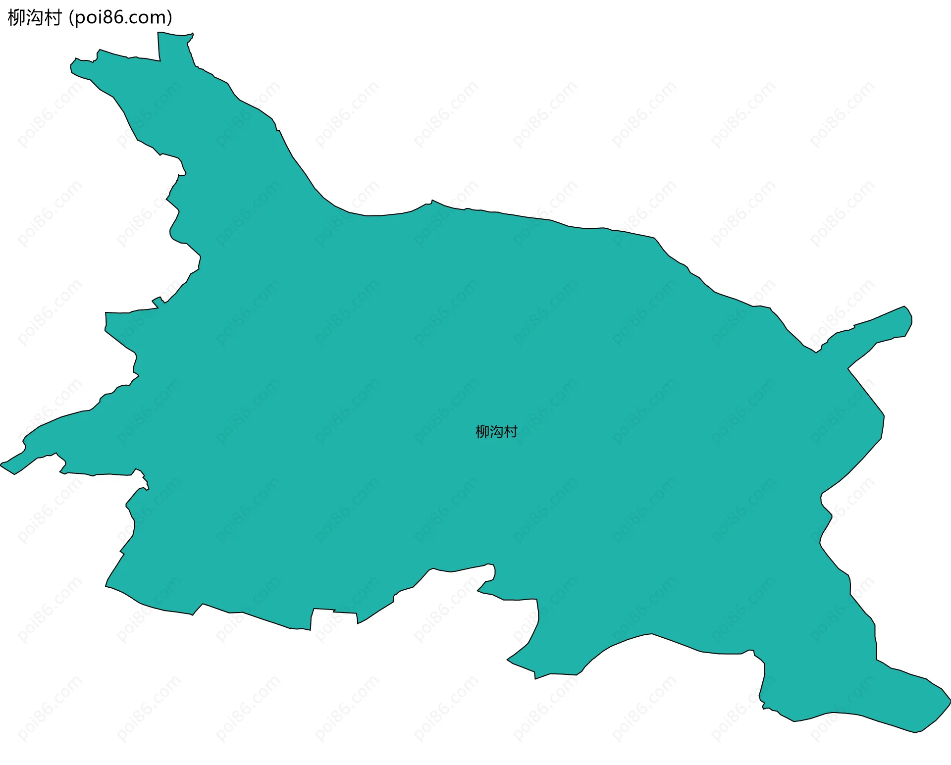 柳沟村边界地图