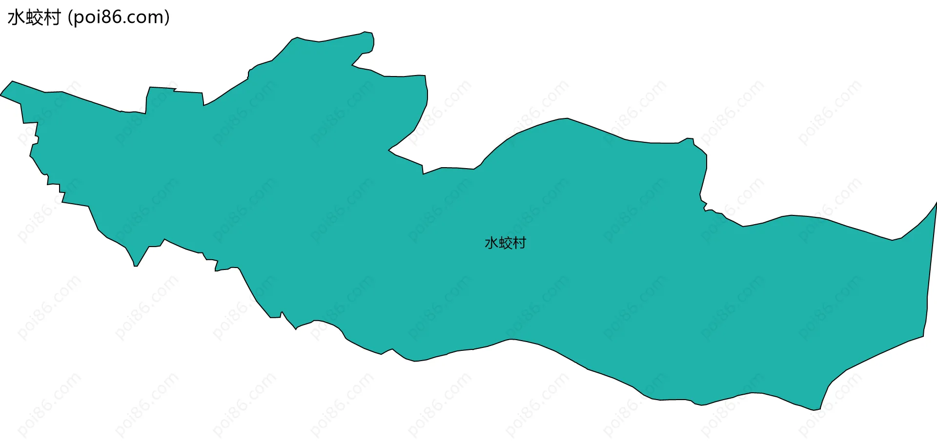 水蛟村边界地图