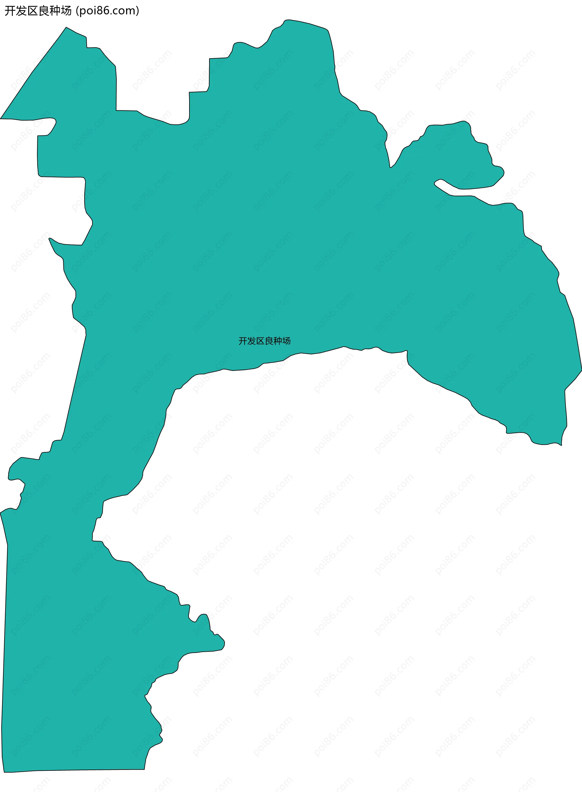 开发区良种场边界地图