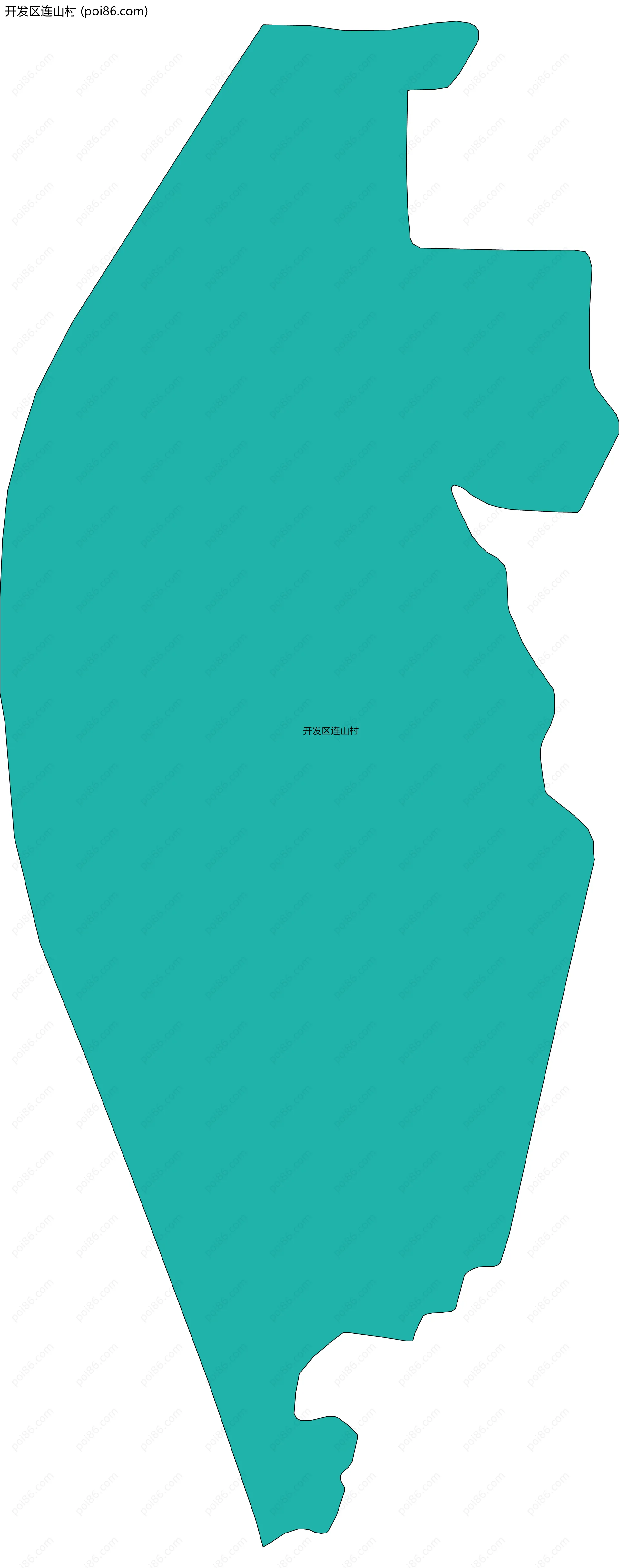 开发区连山村边界地图