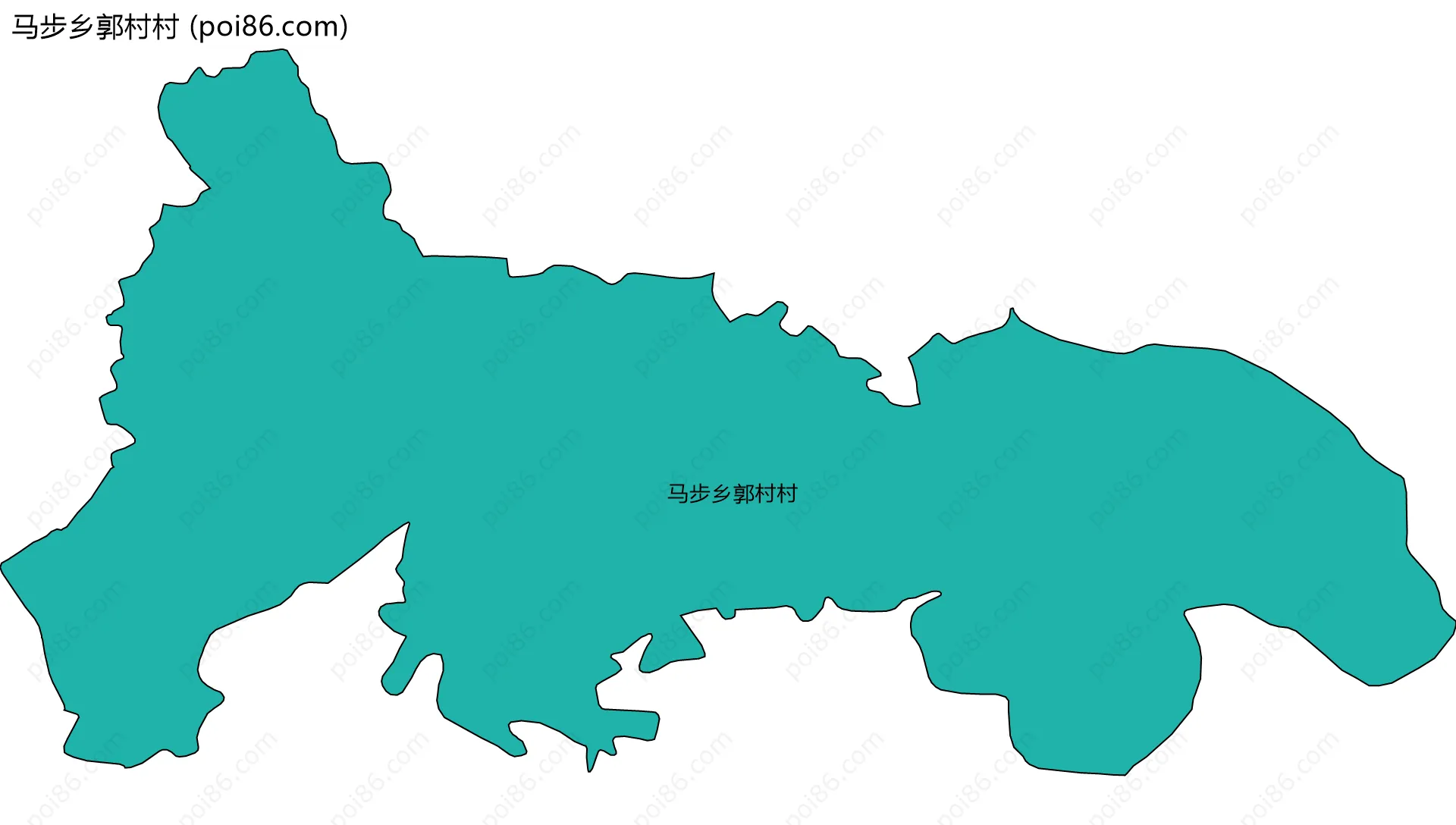马步乡郭村村边界地图