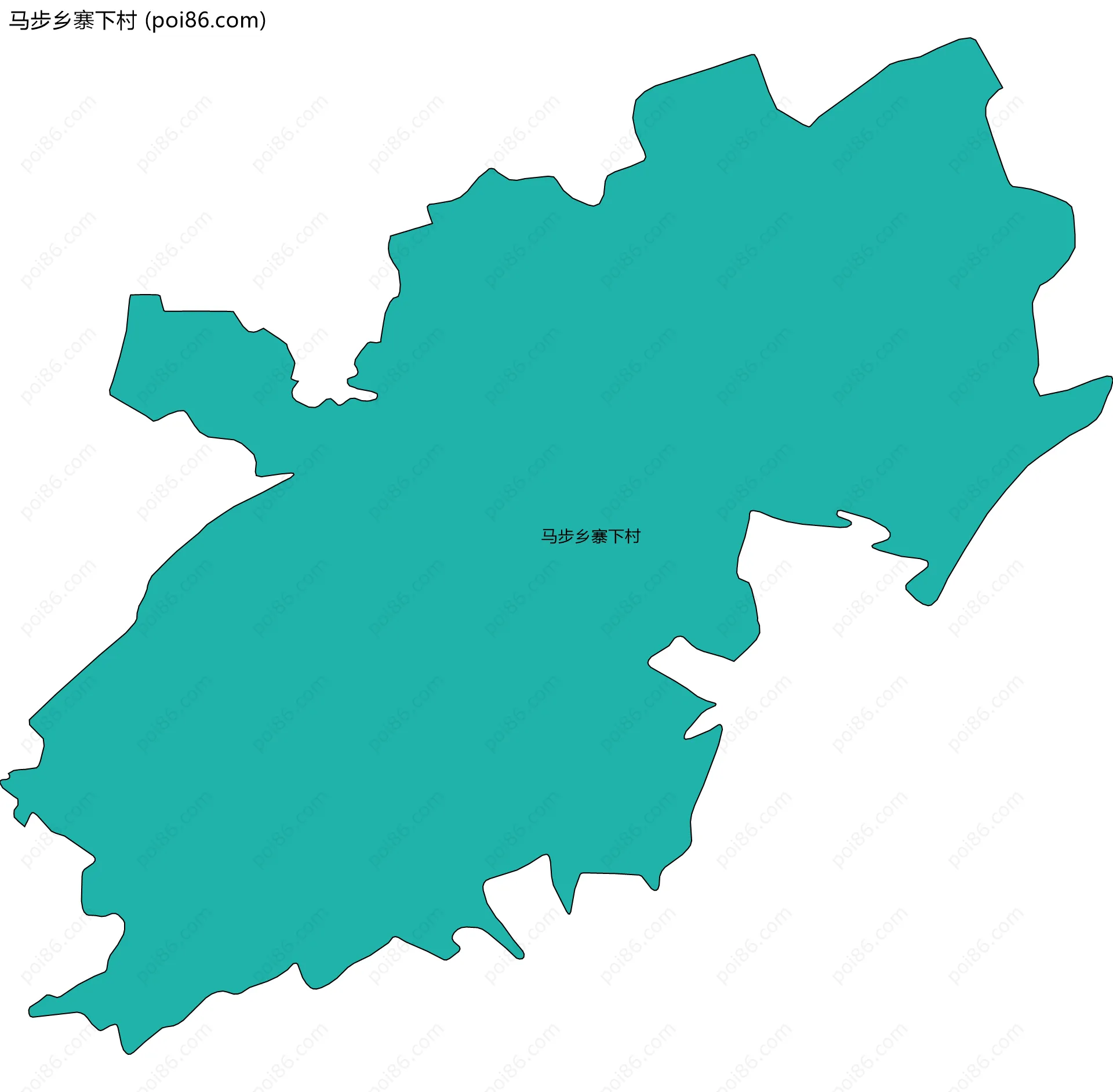 马步乡寨下村边界地图