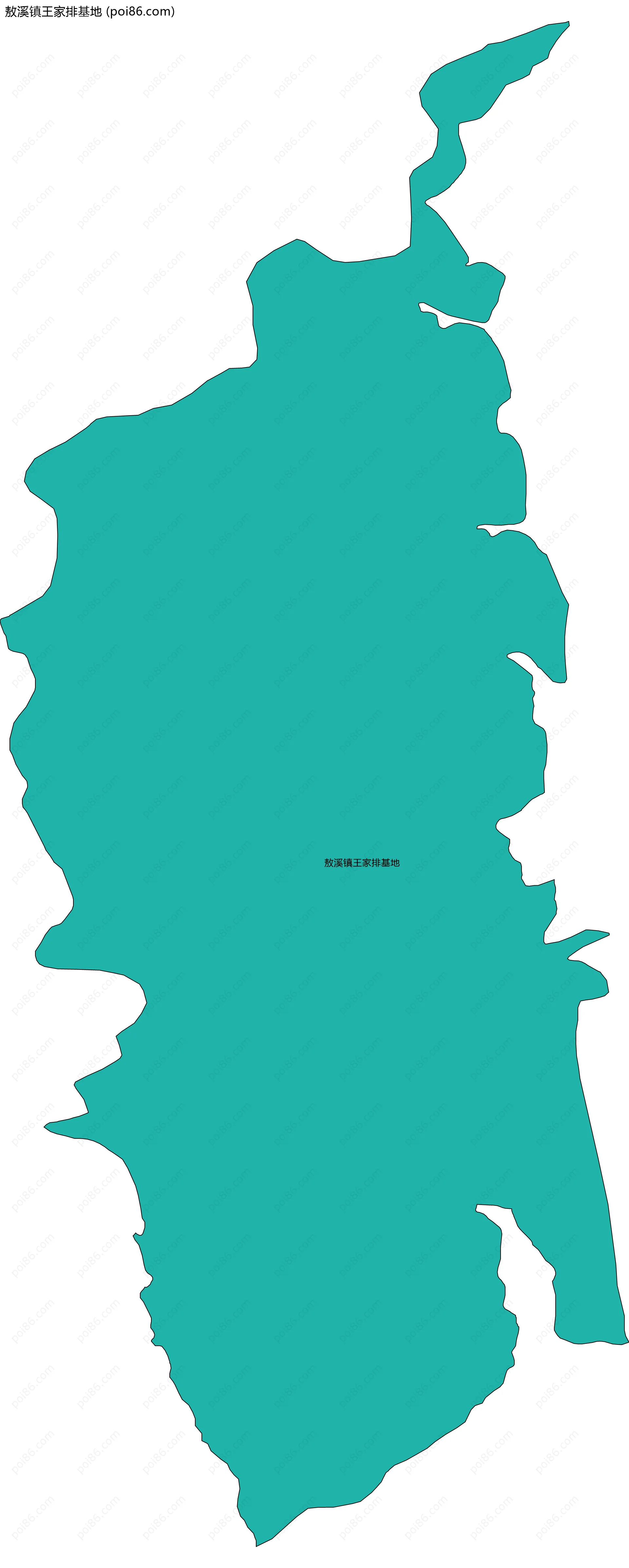 敖溪镇王家排基地边界地图