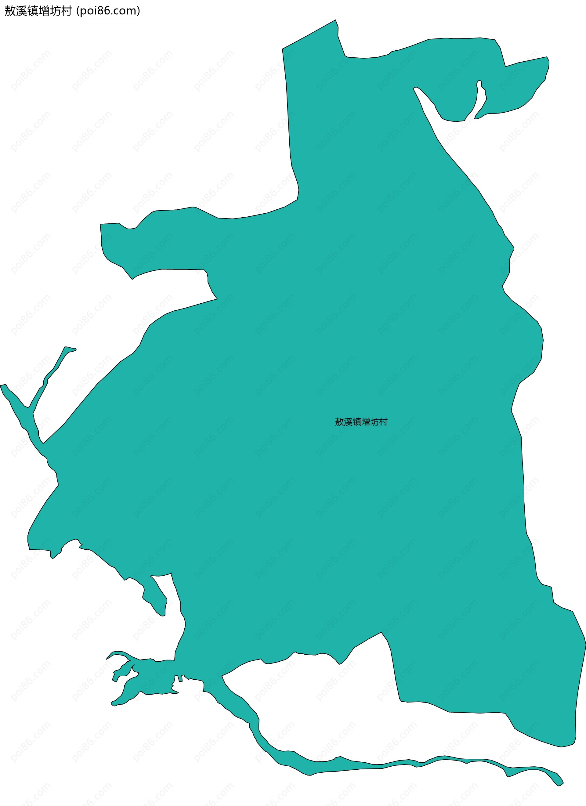 敖溪镇增坊村边界地图