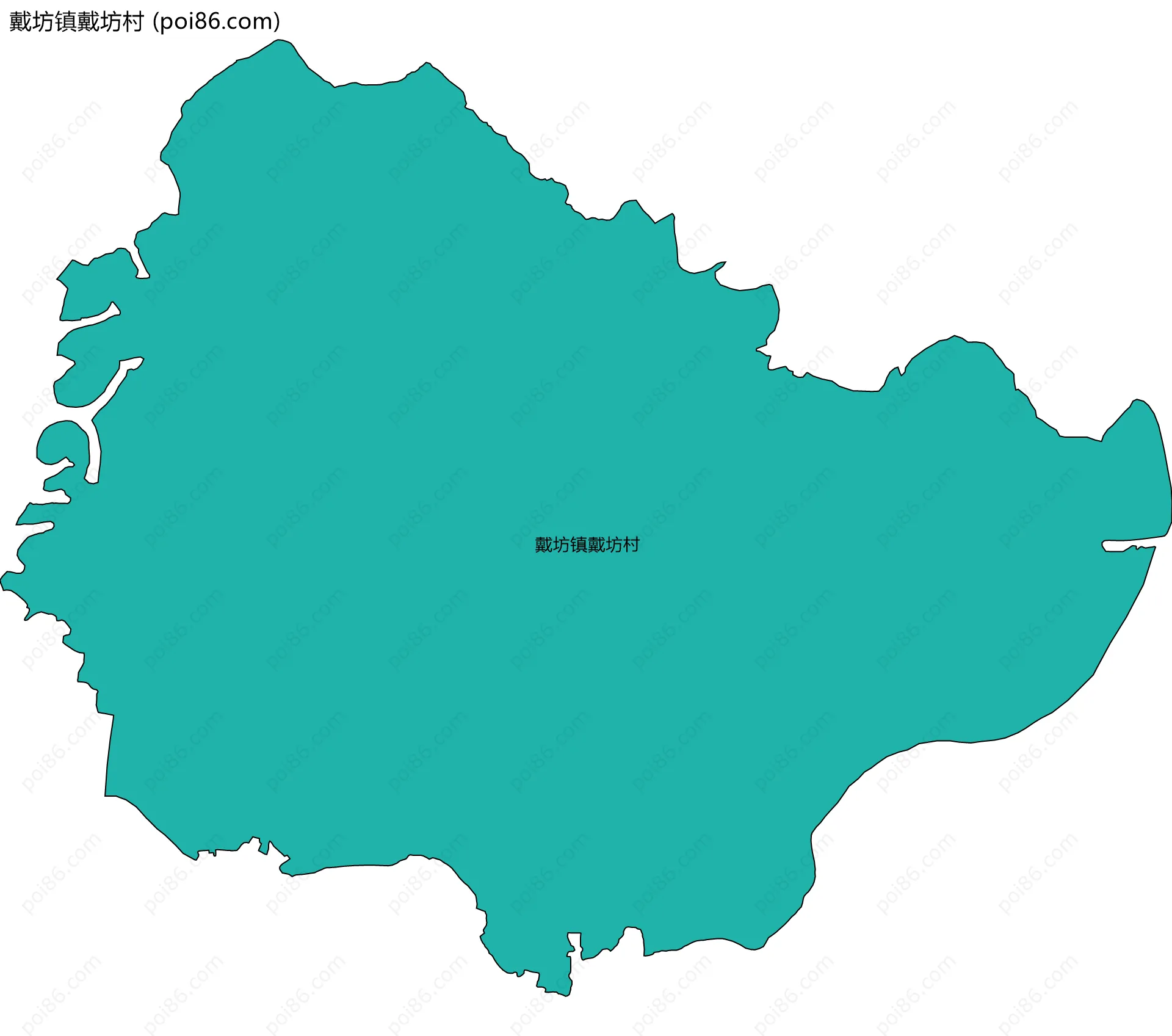 戴坊镇戴坊村边界地图