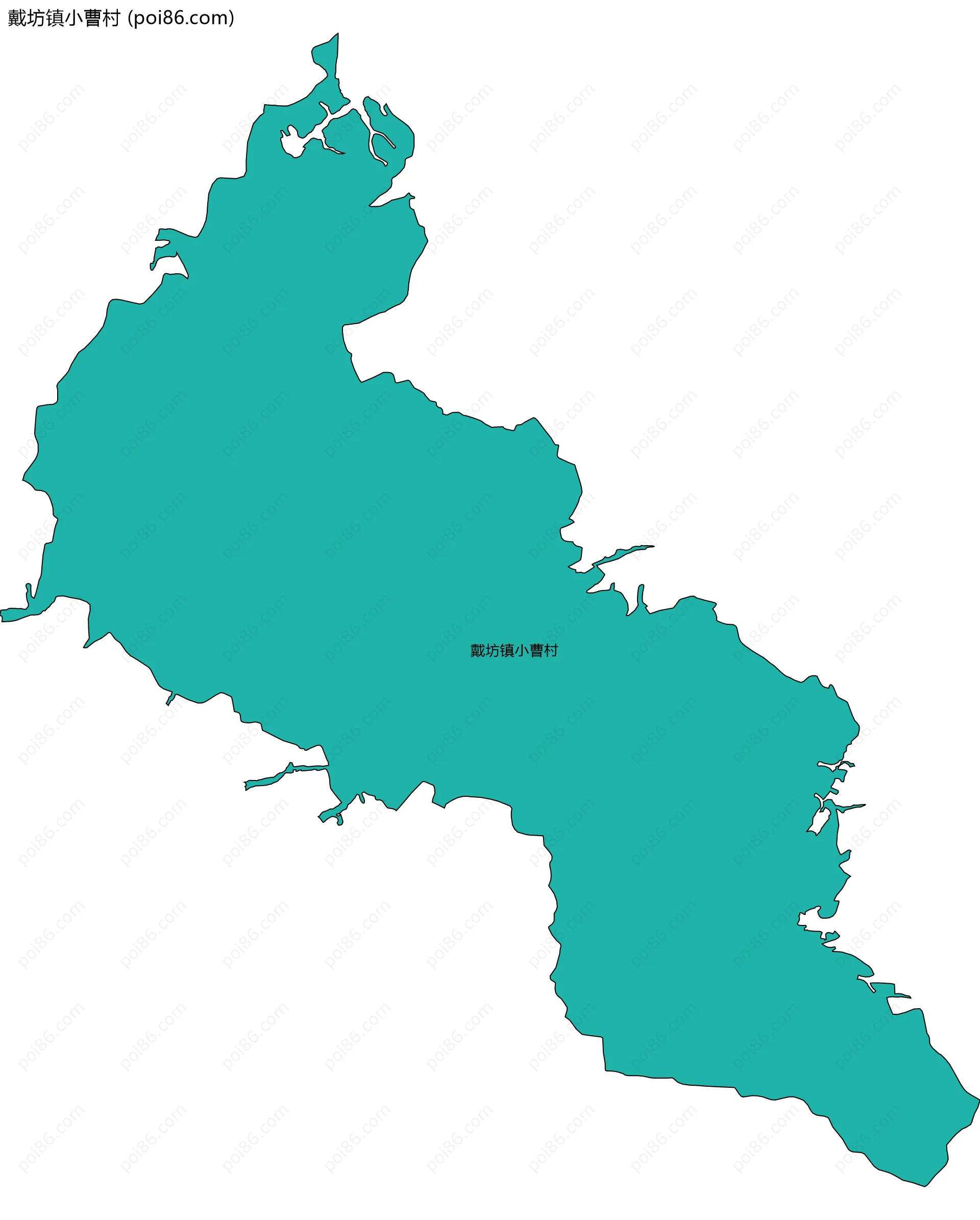 戴坊镇小曹村边界地图