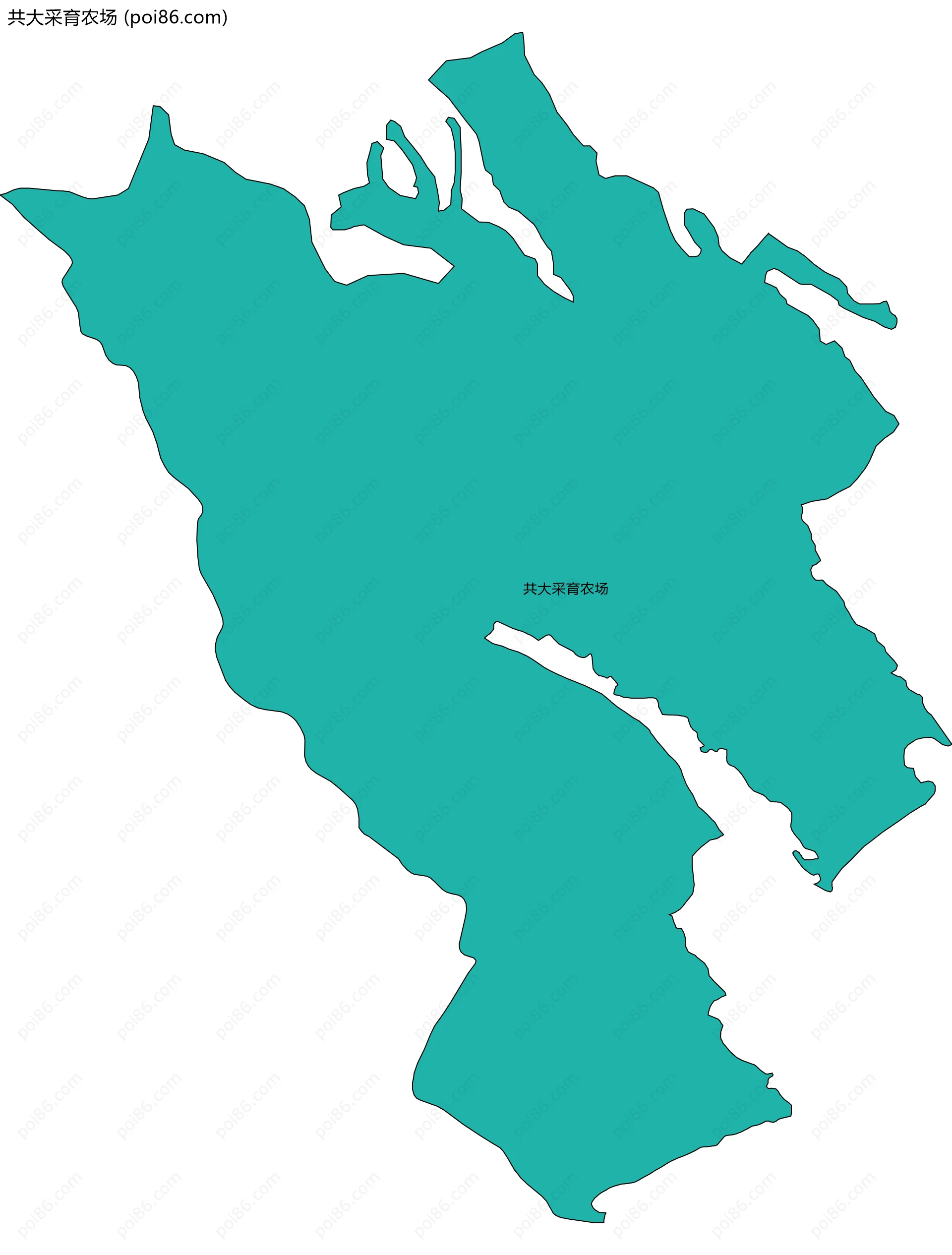 共大采育农场边界地图