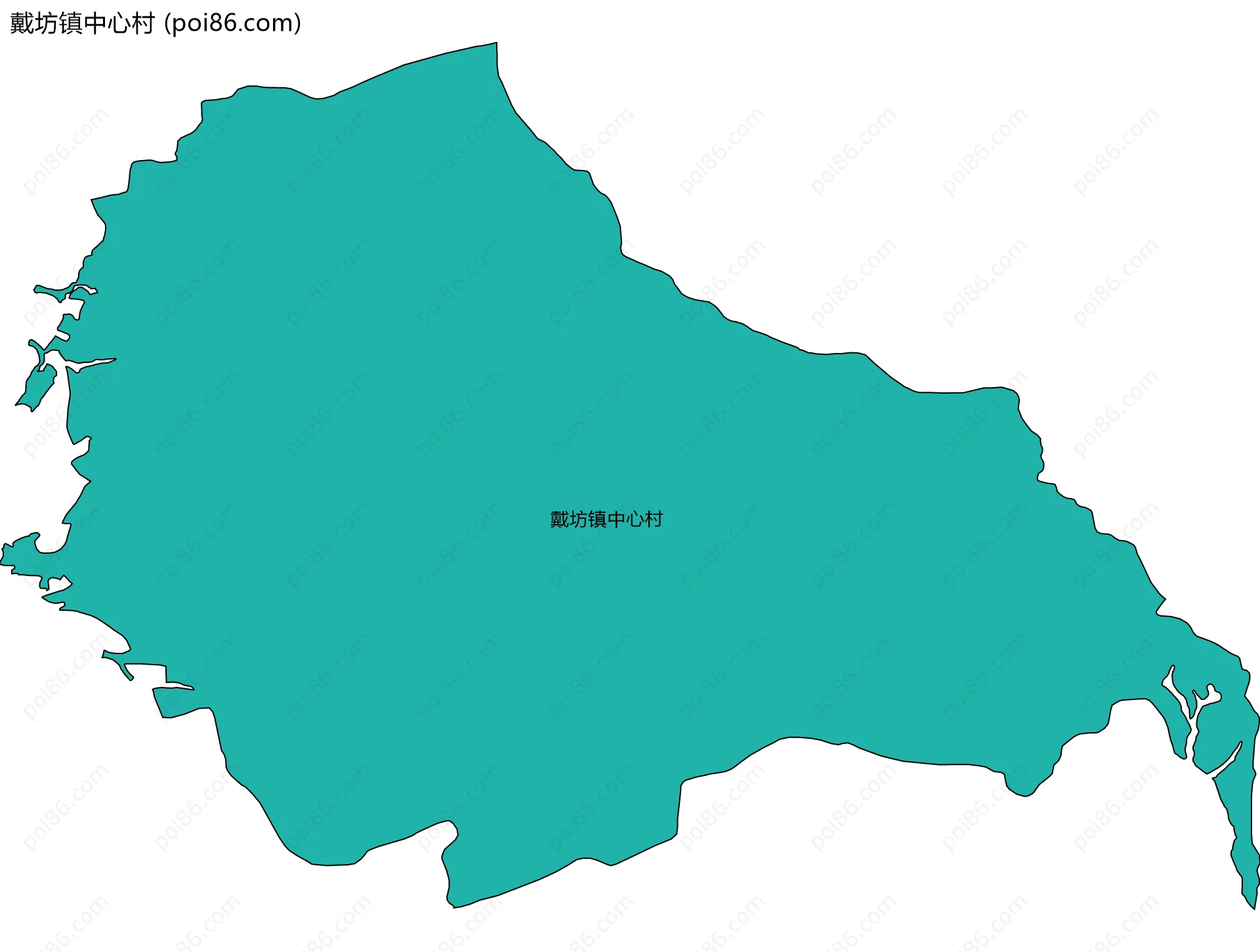 戴坊镇中心村边界地图