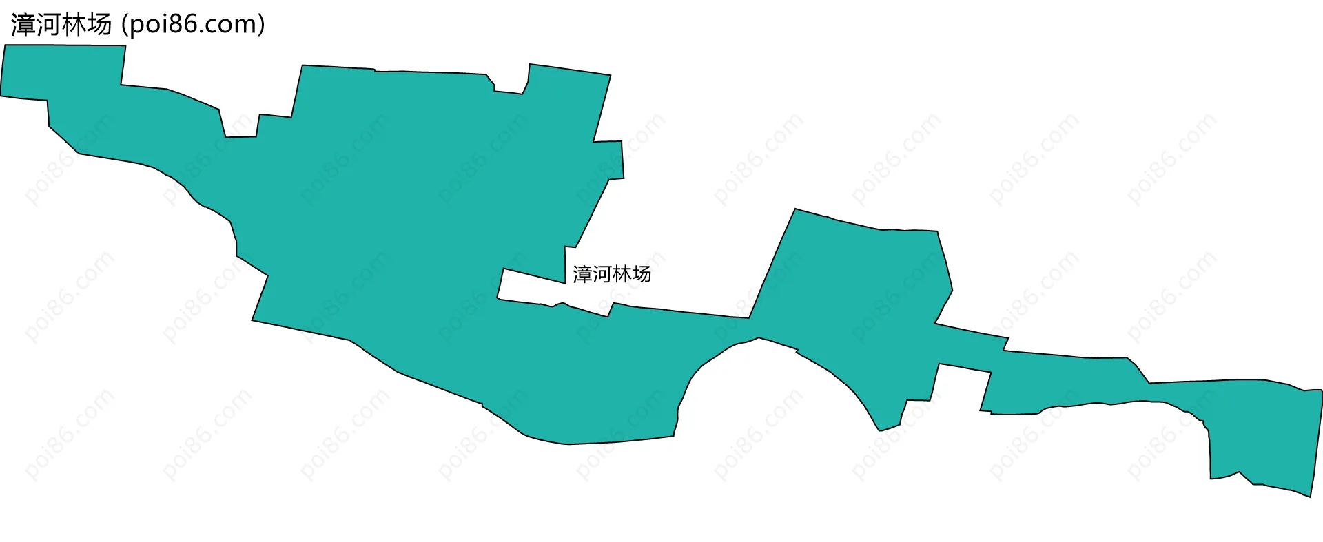 漳河林场边界地图