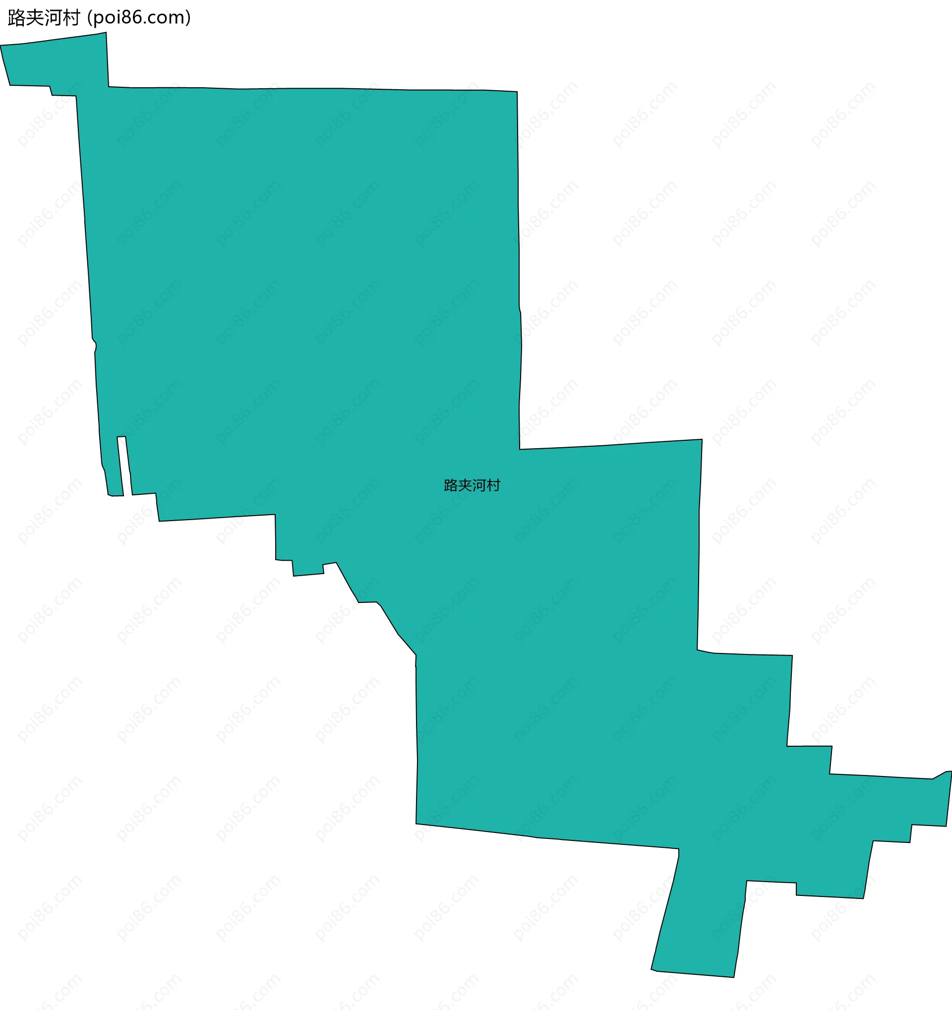 路夹河村边界地图