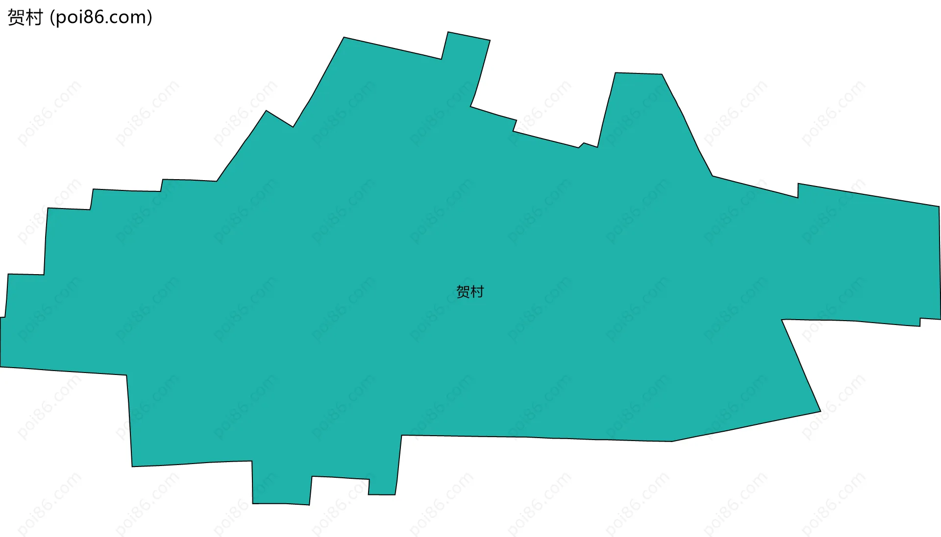 贺村边界地图