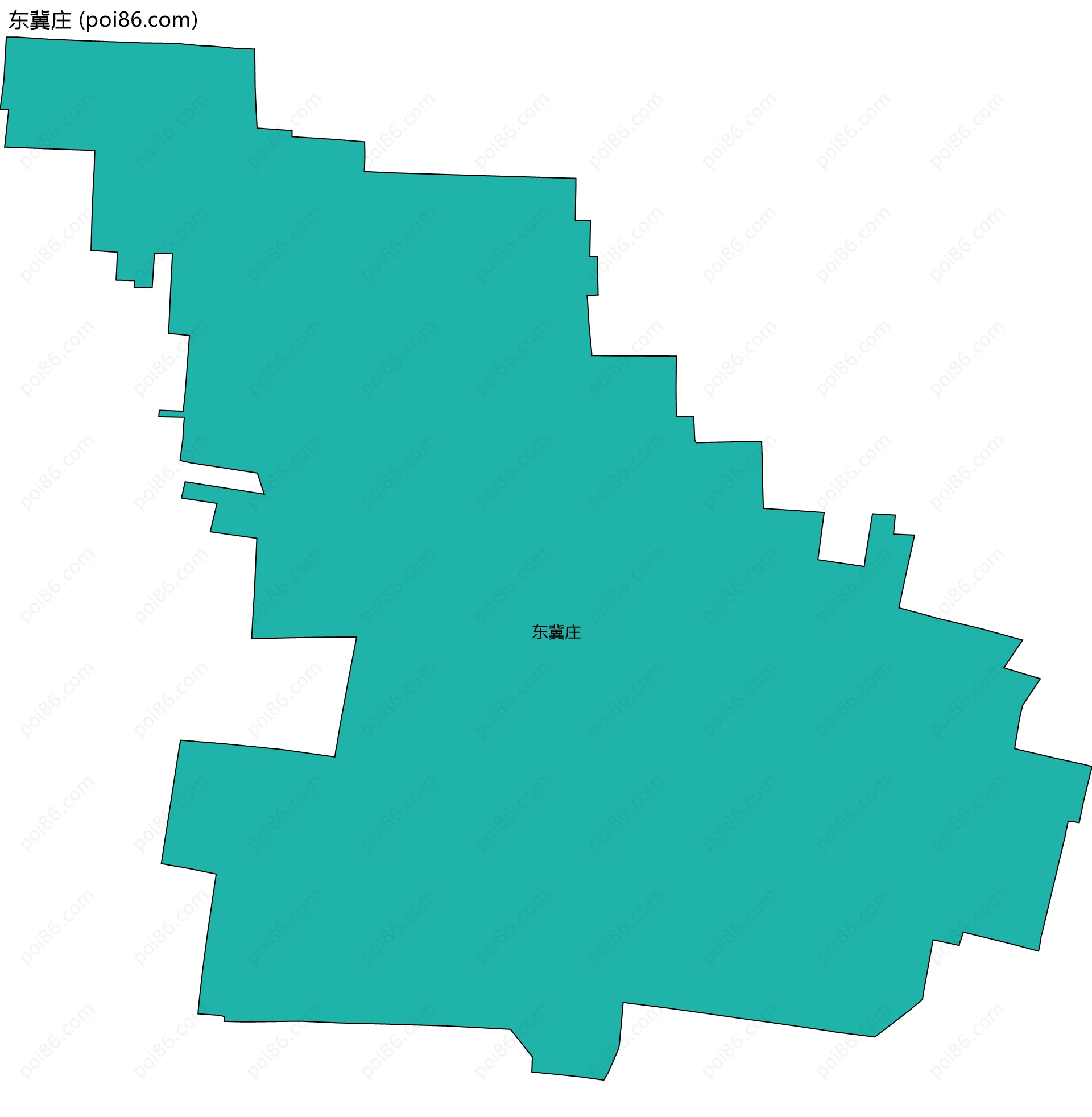 东冀庄边界地图