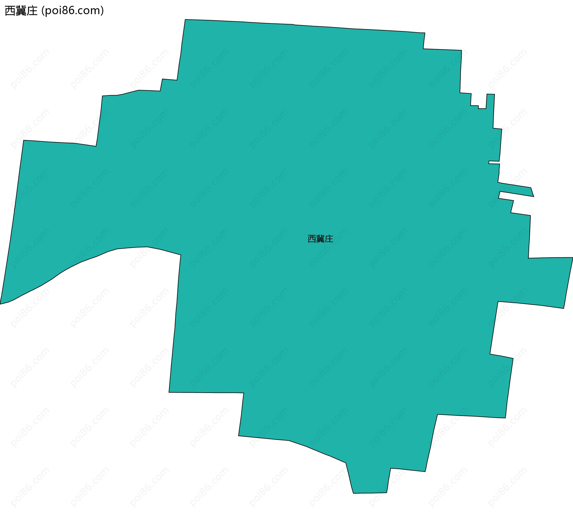 西冀庄边界地图