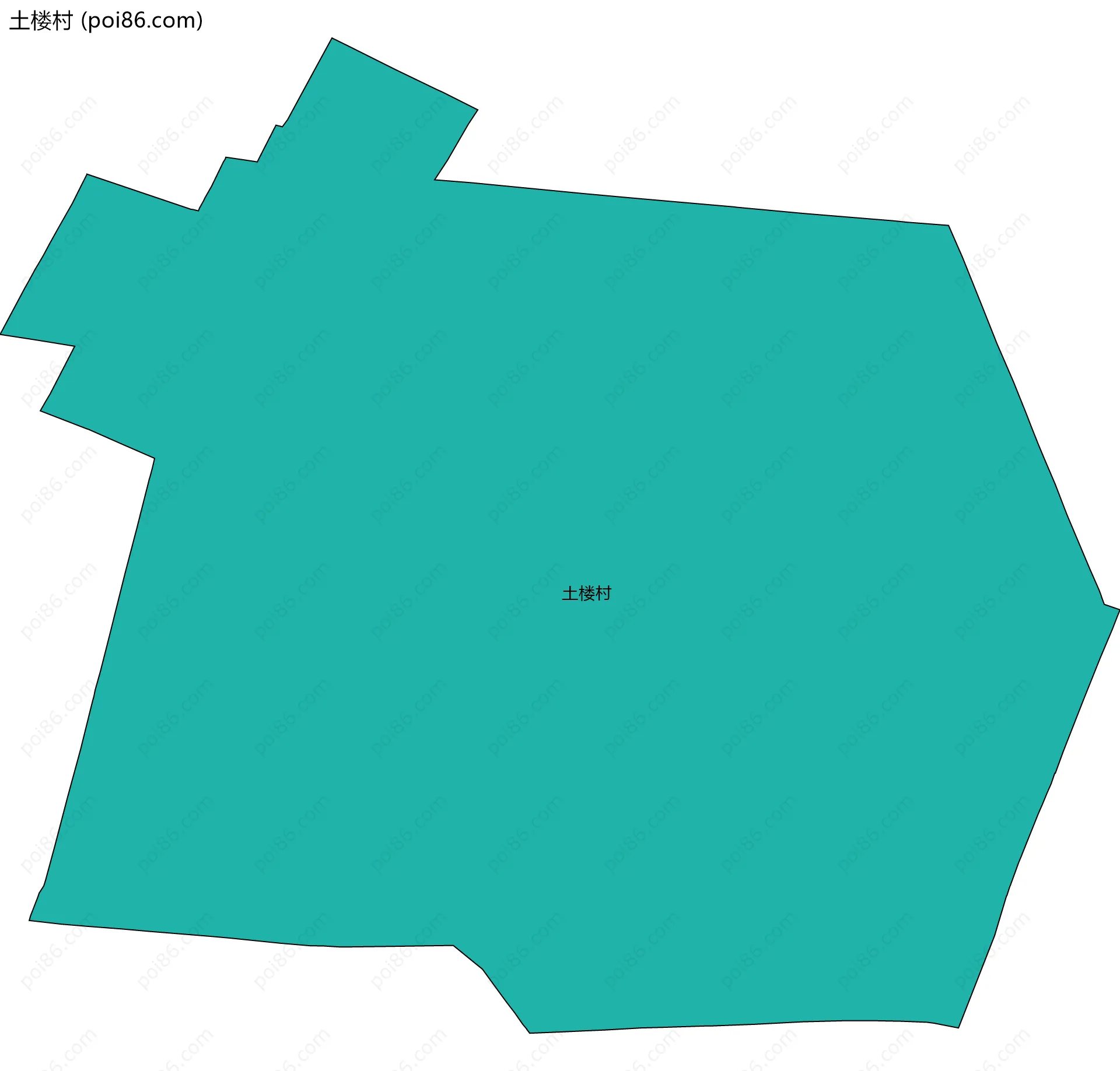 土楼村边界地图