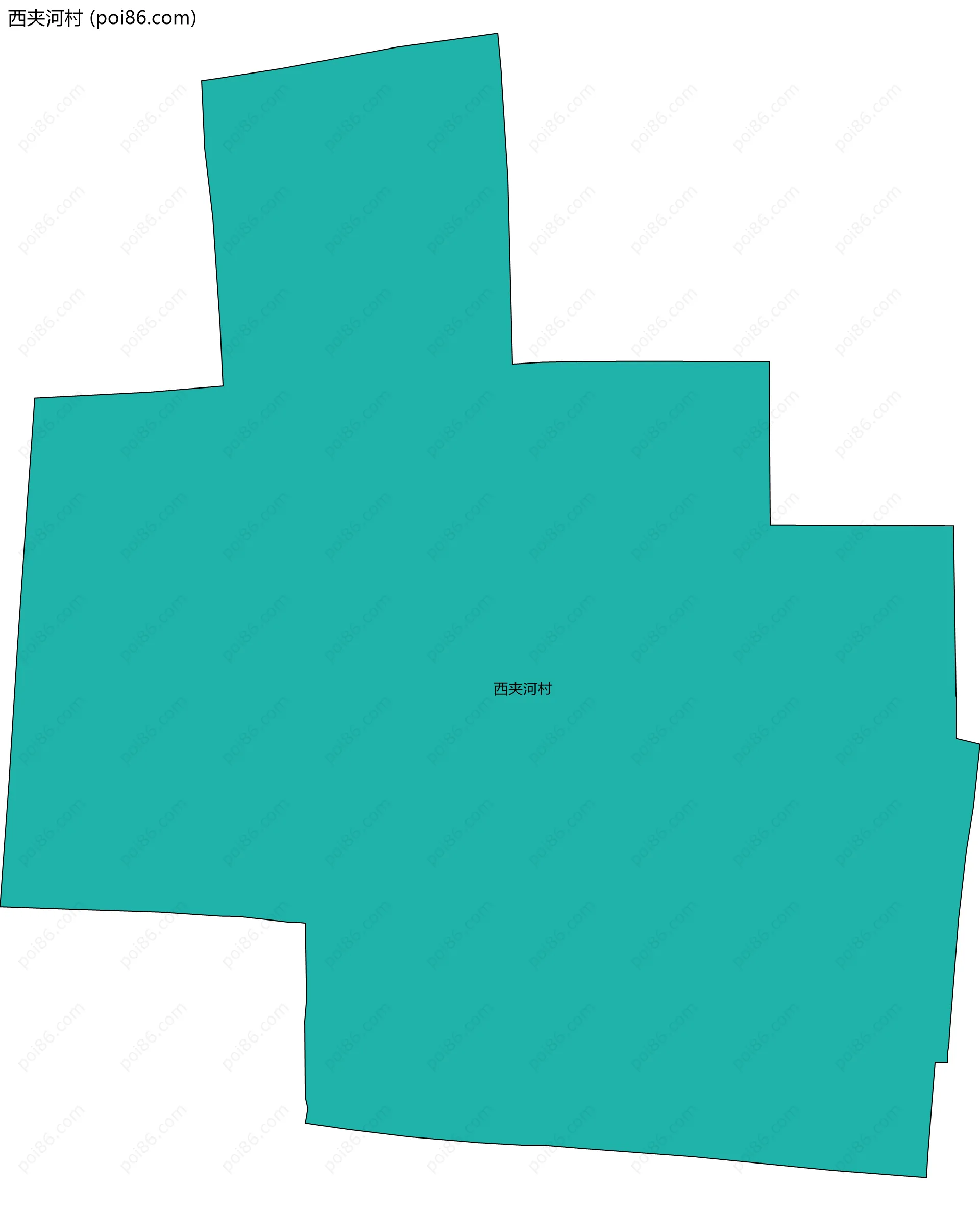 西夹河村边界地图