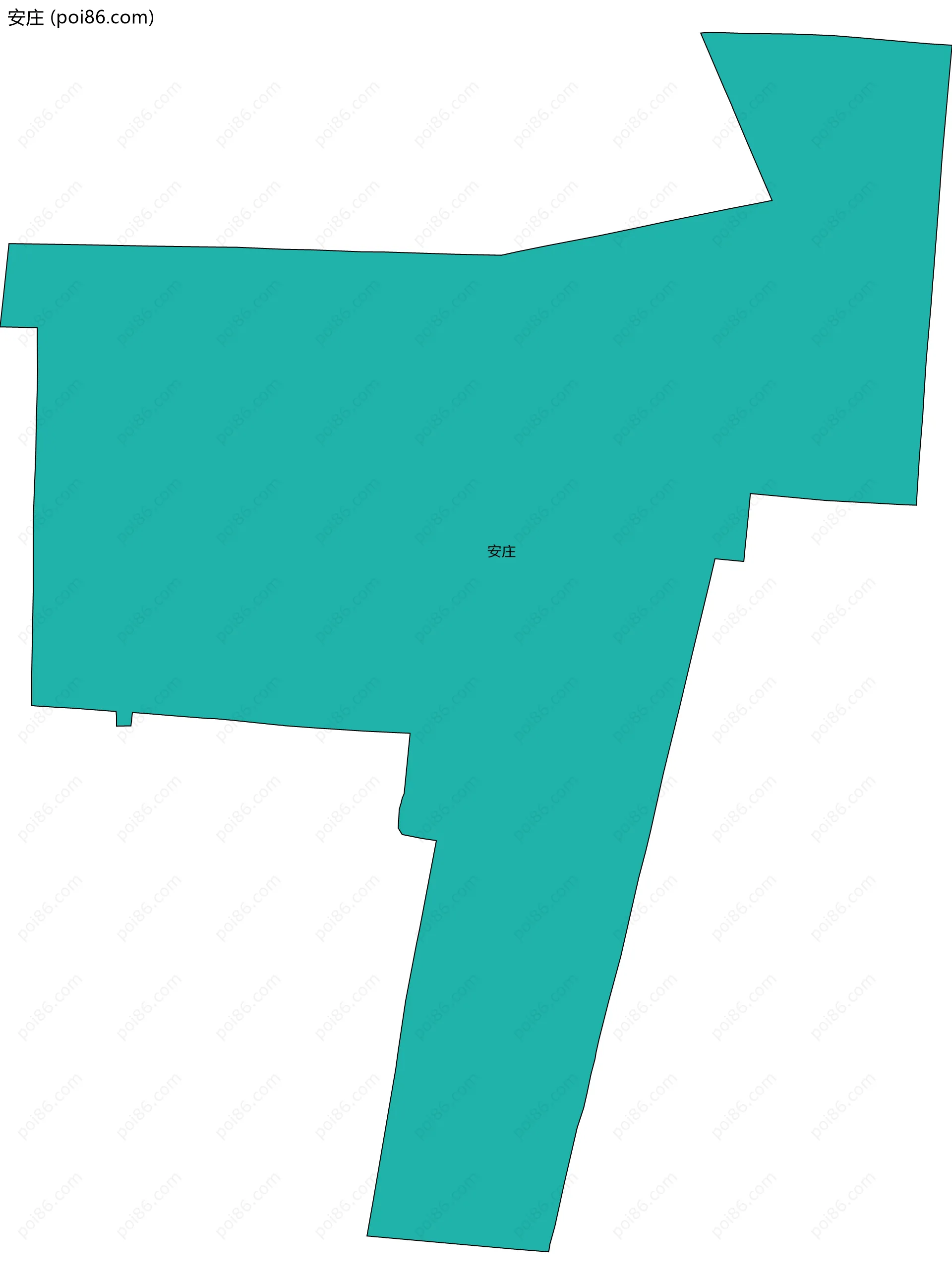 安庄边界地图