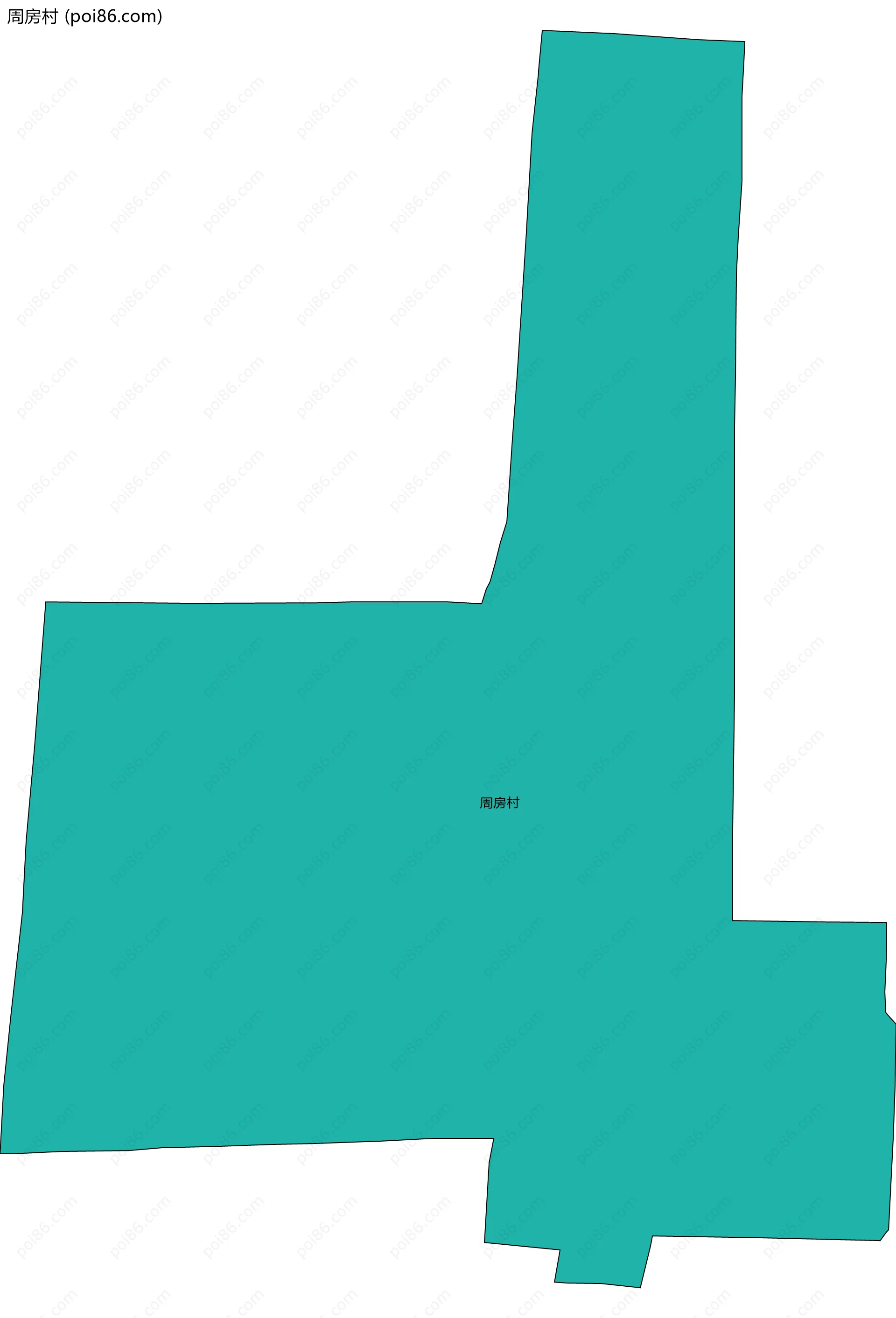 周房村边界地图