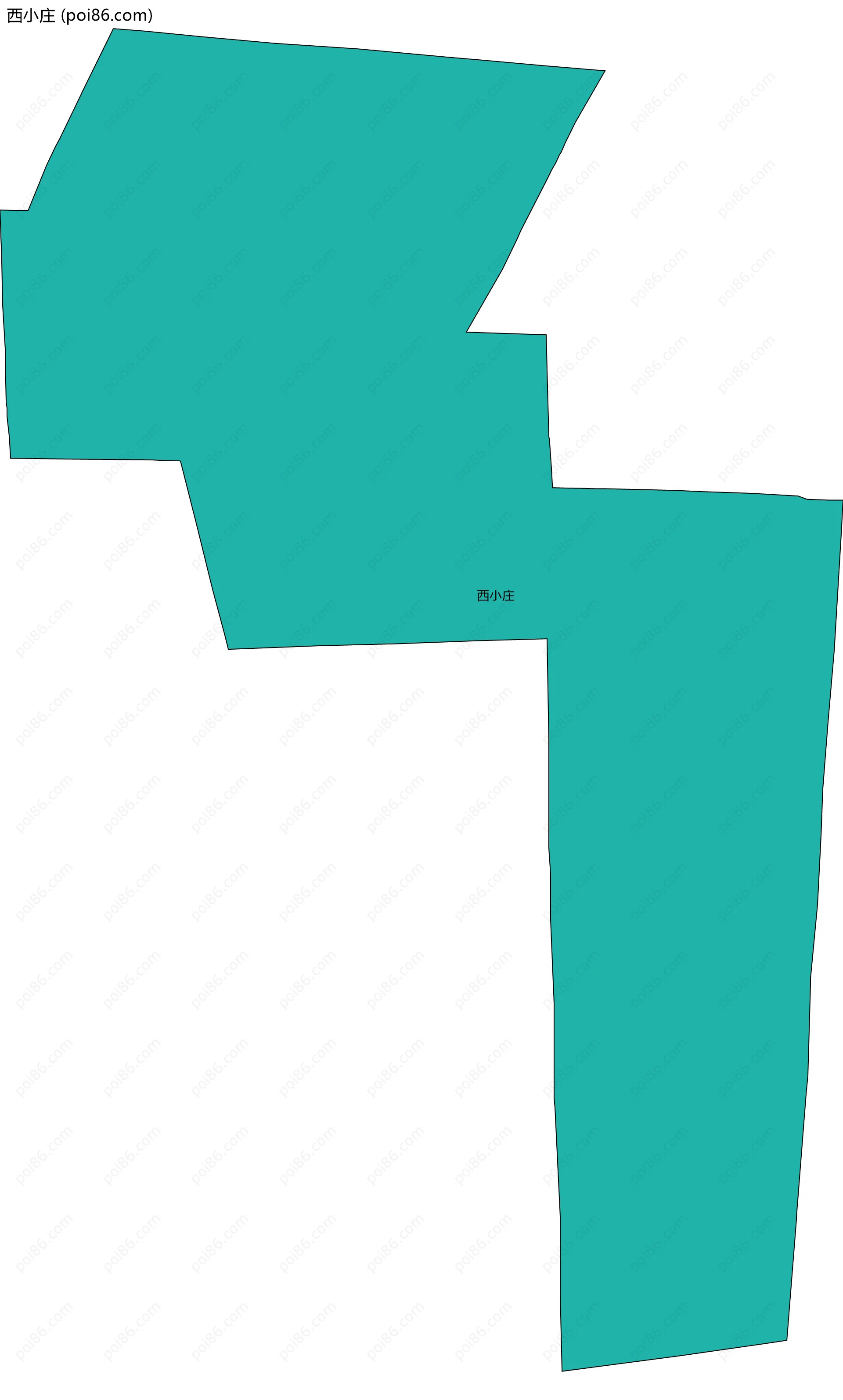 西小庄边界地图