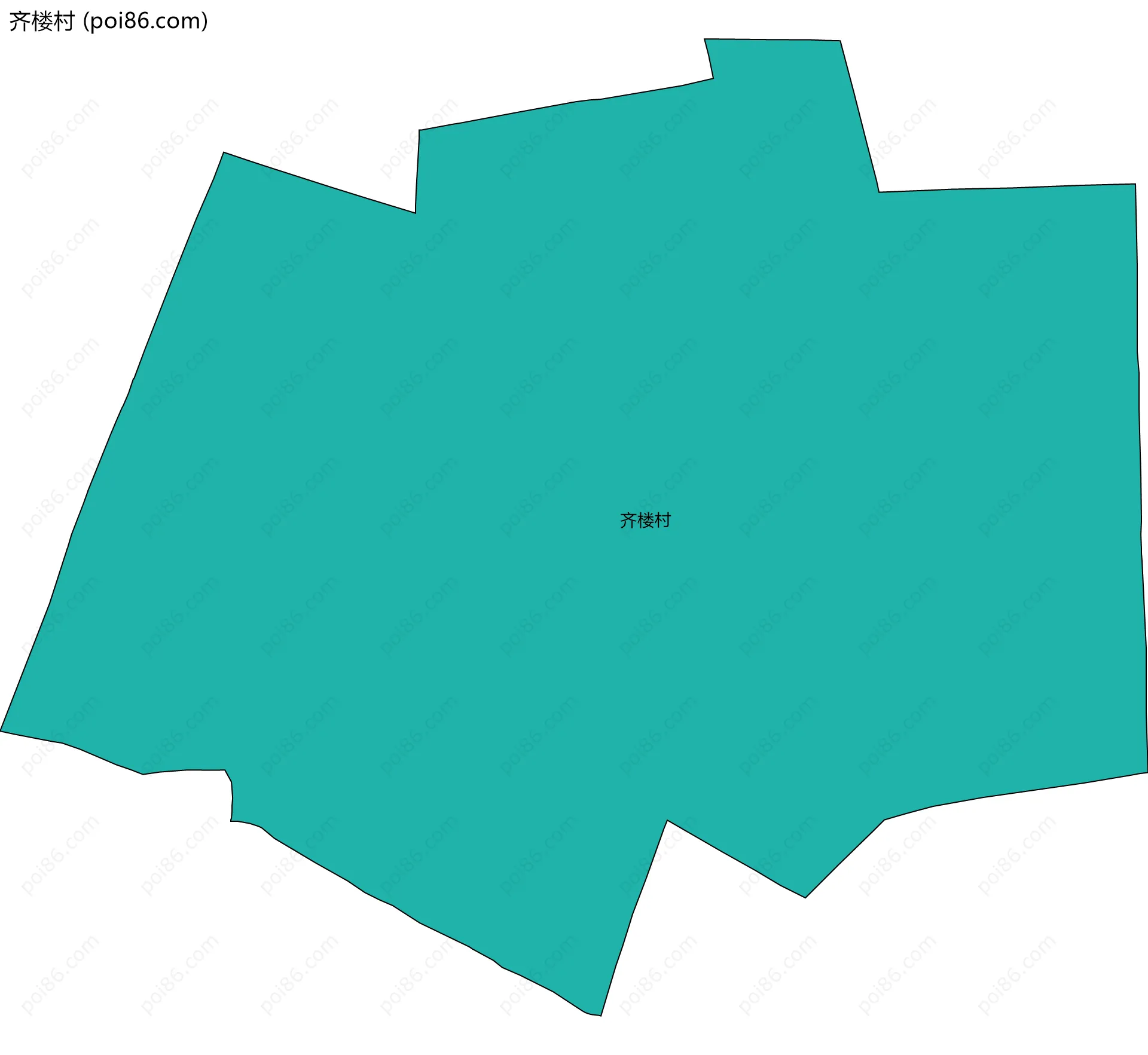 齐楼村边界地图