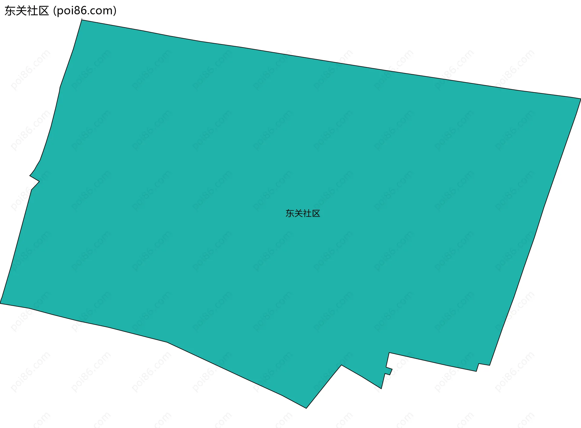 东关社区边界地图